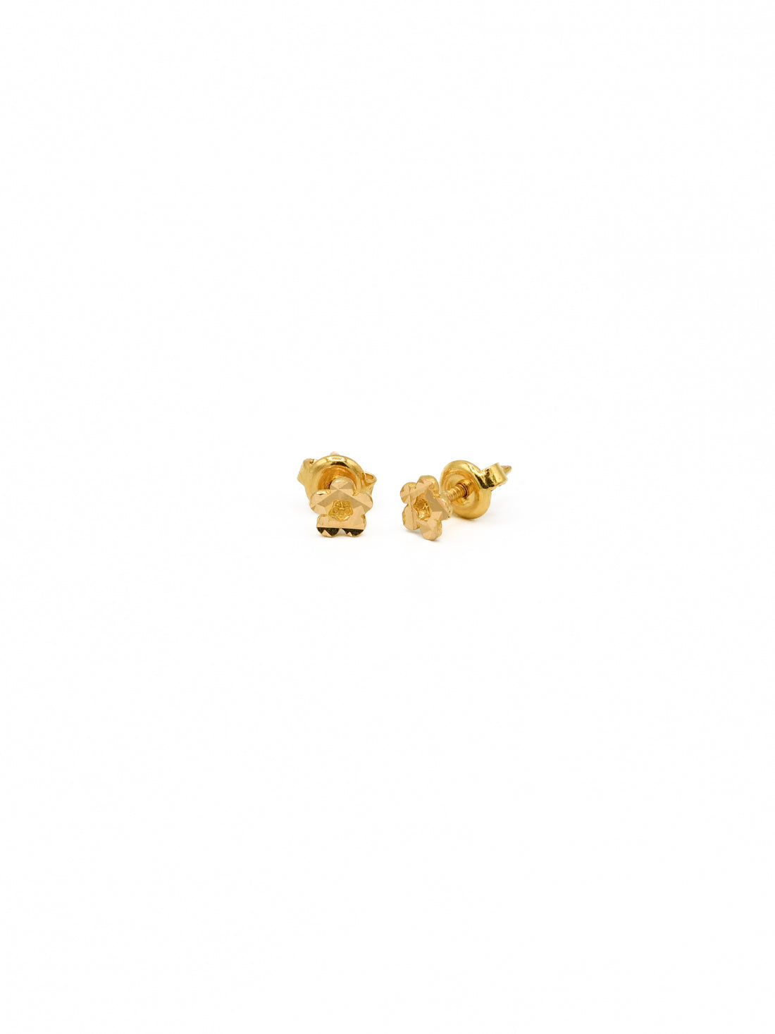 22ct Gold Flower Stud Earrings