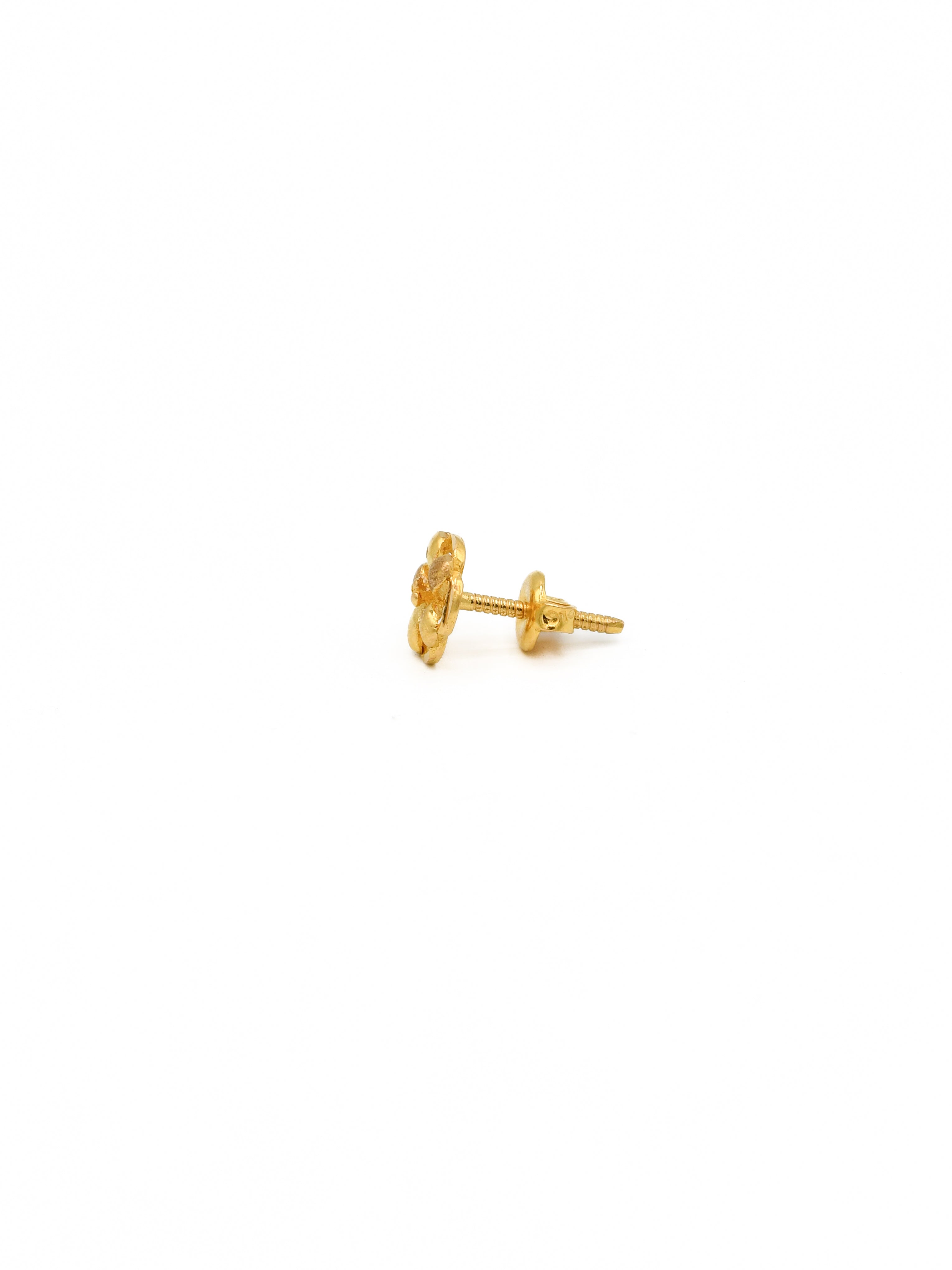 22ct Gold Flower Stud Earrings