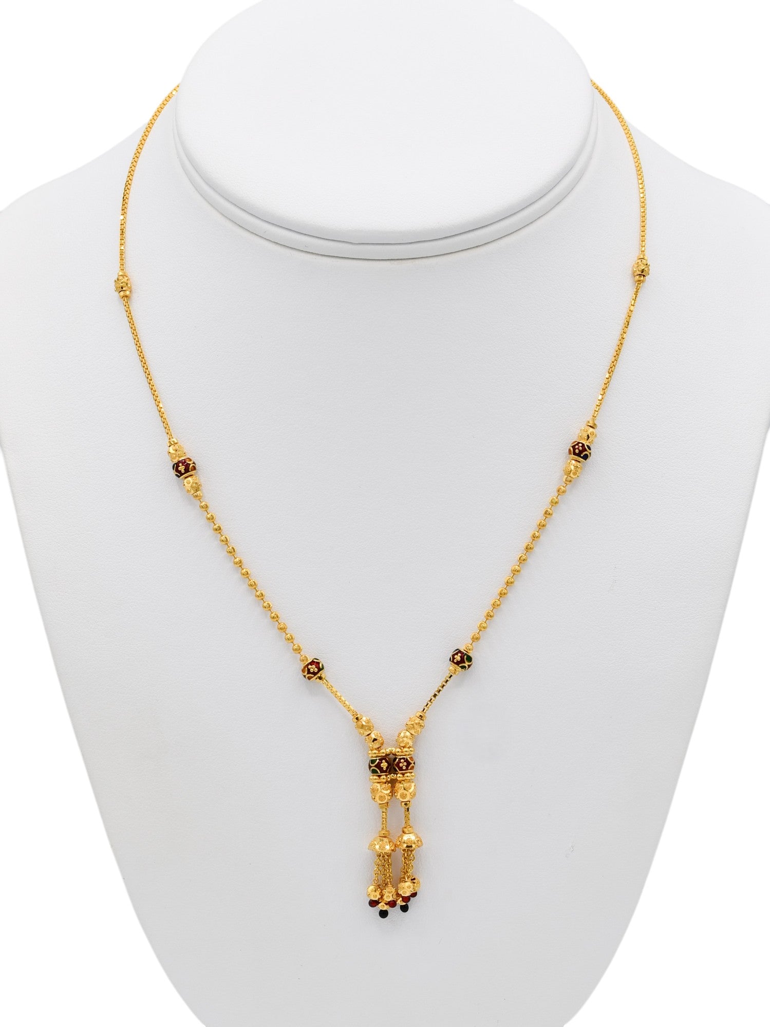 22ct Gold Mina Necklace Set