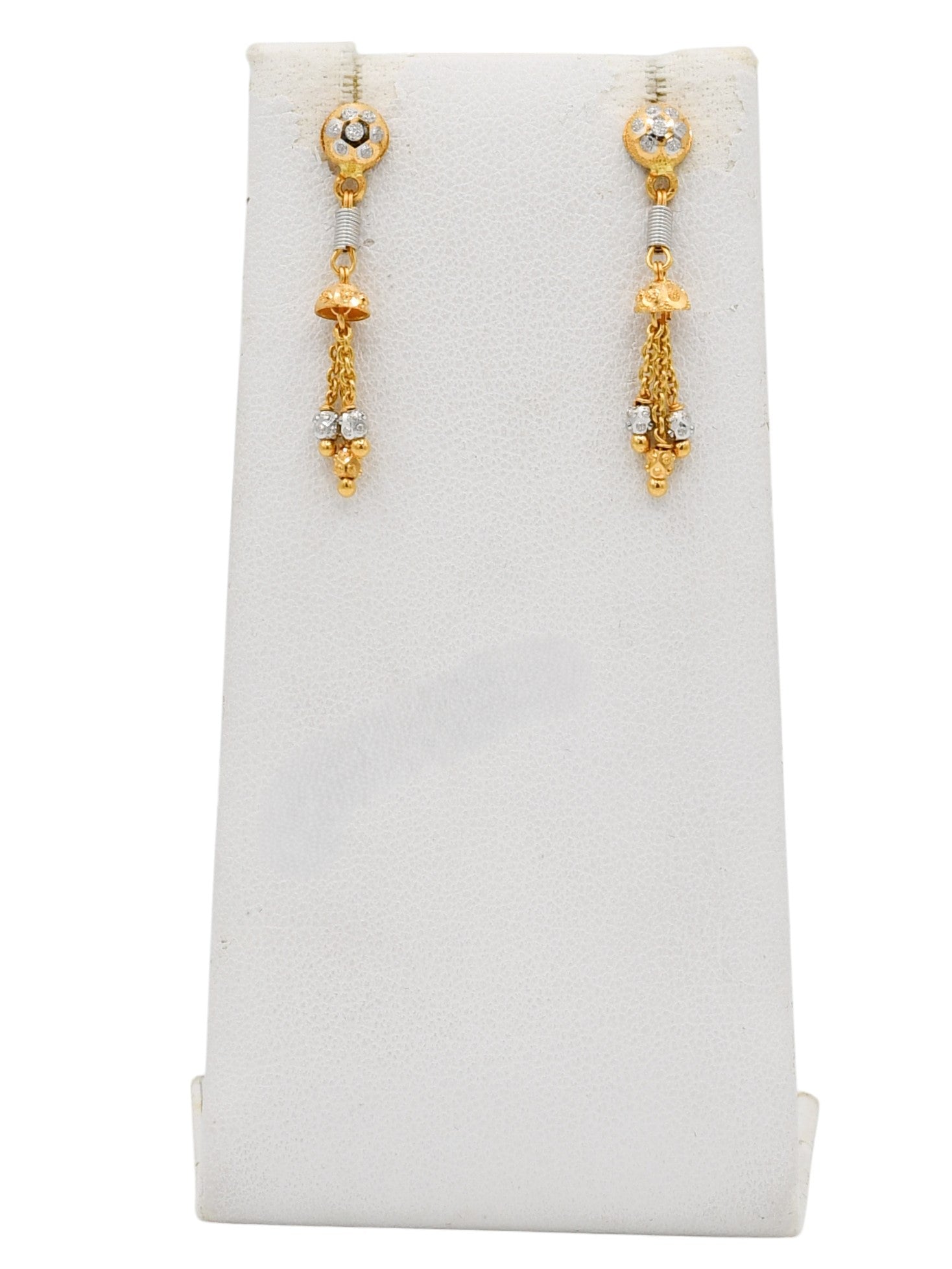 22ct Gold Two Tone Ball Necklace Set