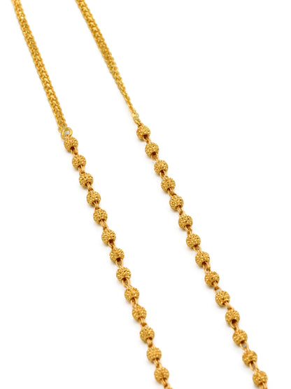 22ct Gold Ball Fancy Chain