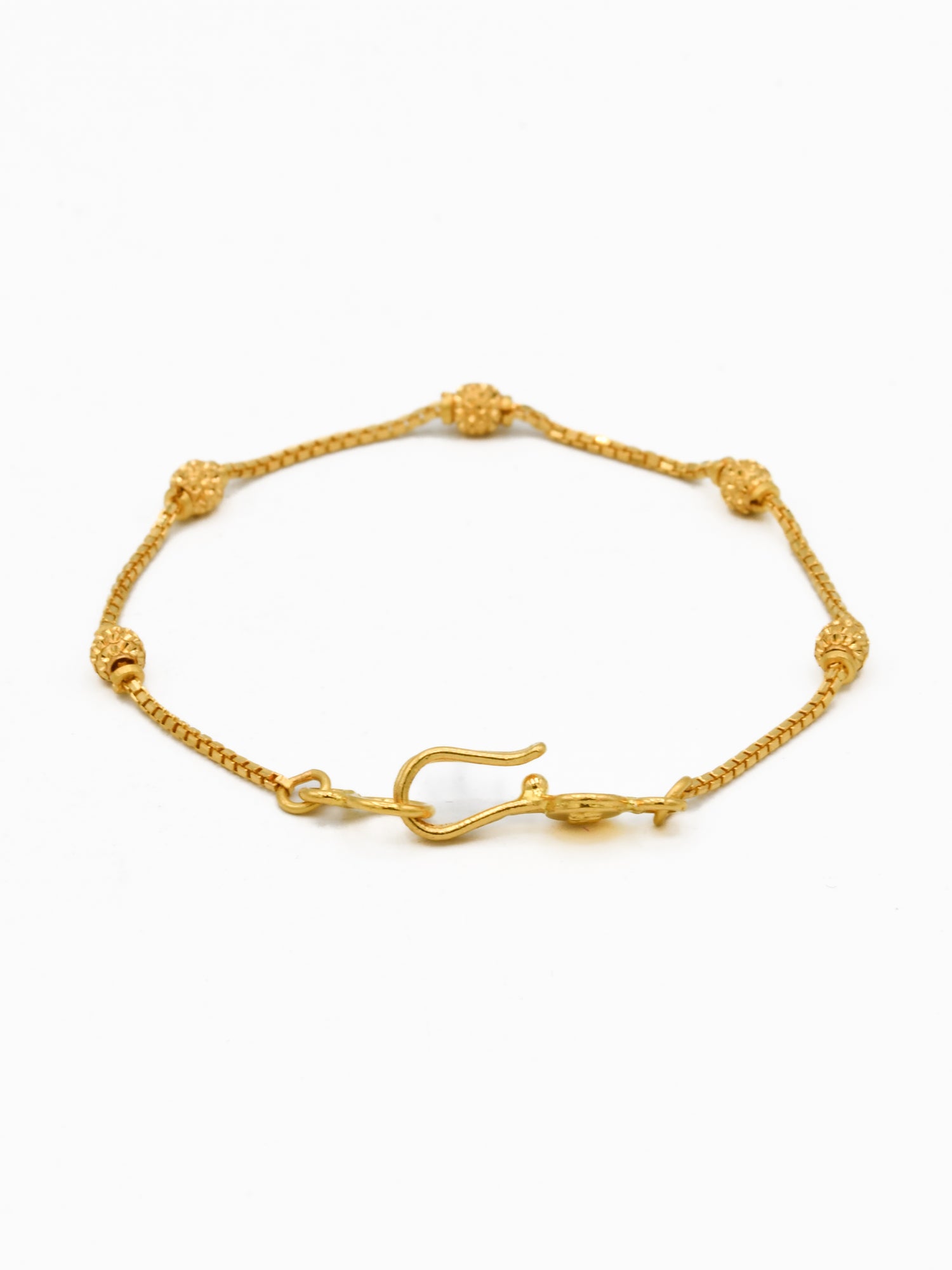 22ct Gold Ball Baby Bracelet