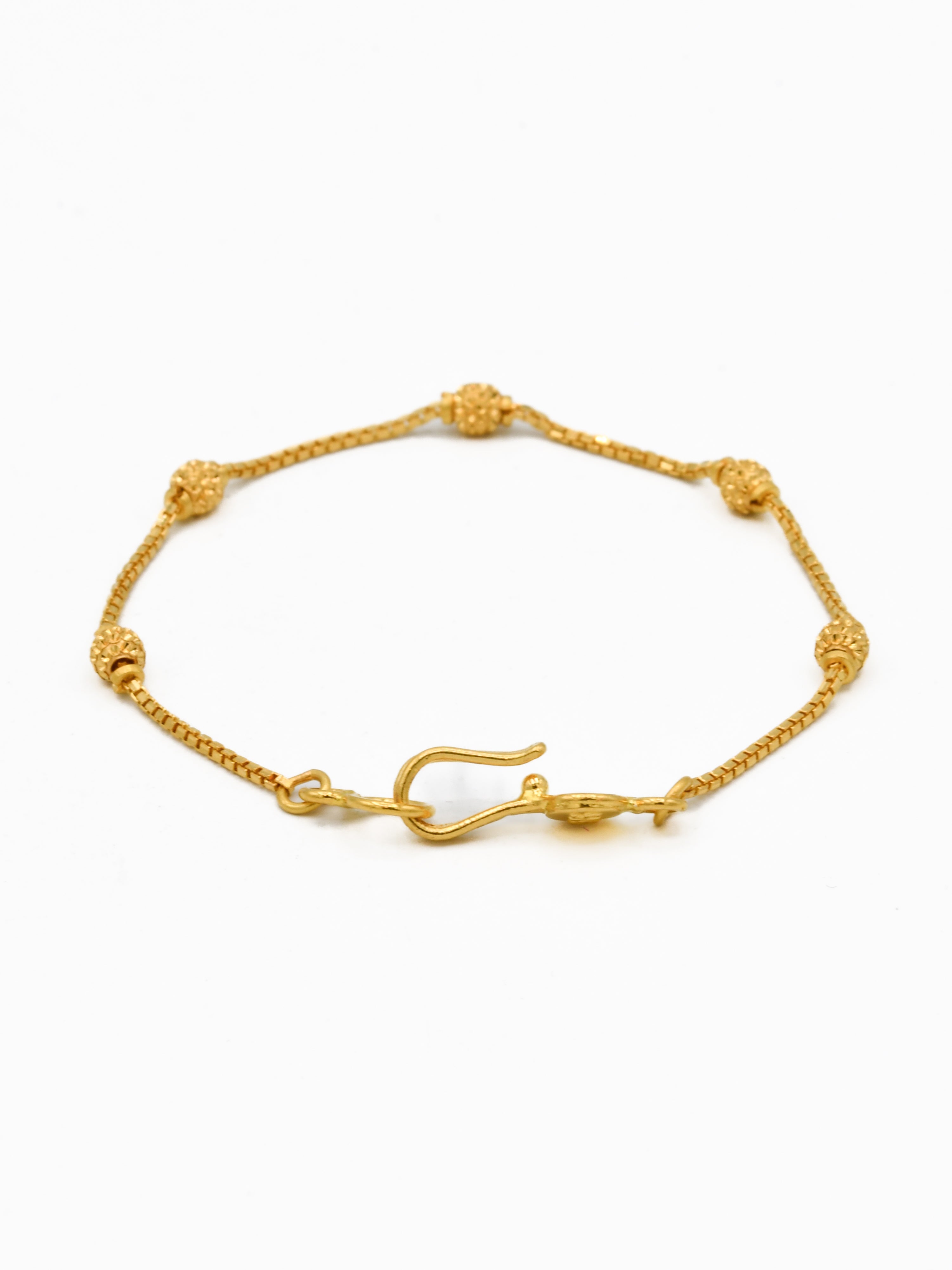 22ct Gold Ball Baby Bracelet