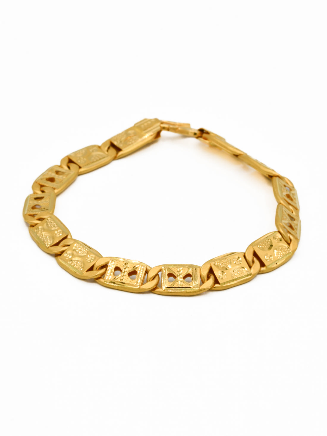 22ct gold Hollow Mens Bracelet