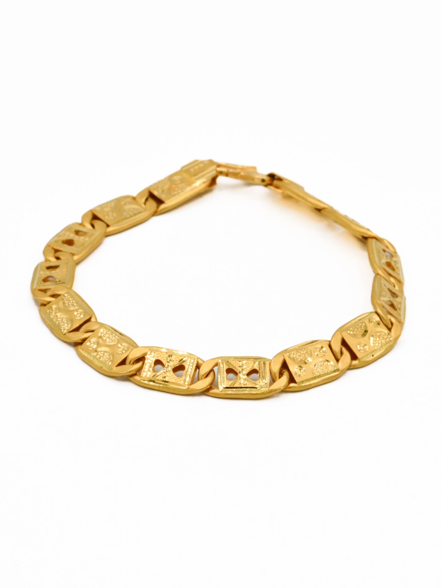 22ct gold Hollow Mens Bracelet