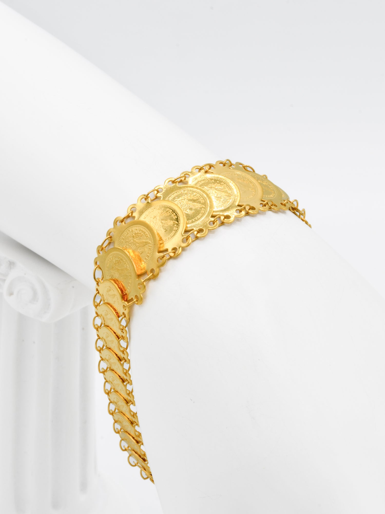 22ct Gold Coin Bracelet