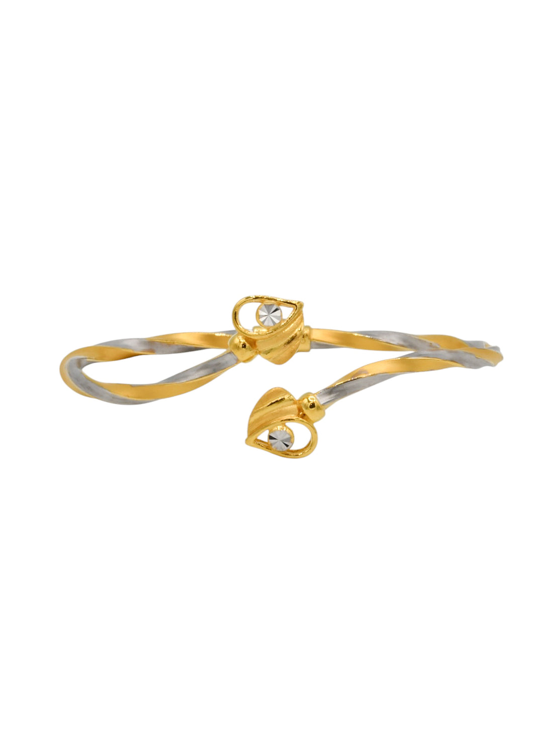 22ct Gold Two Tone Bangle