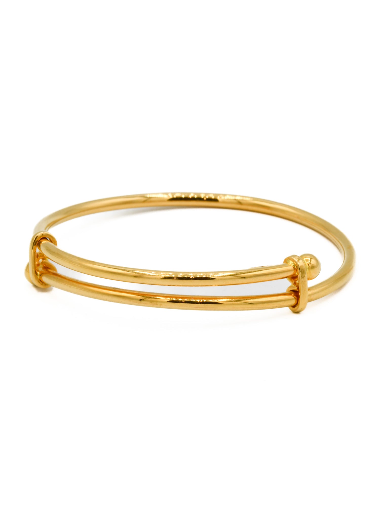 22ct Gold Adjustable Pair Baby Bangle