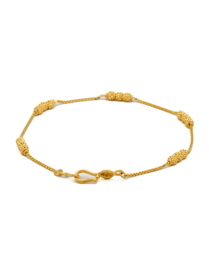 22ct Gold Ball Ladies Bracelet