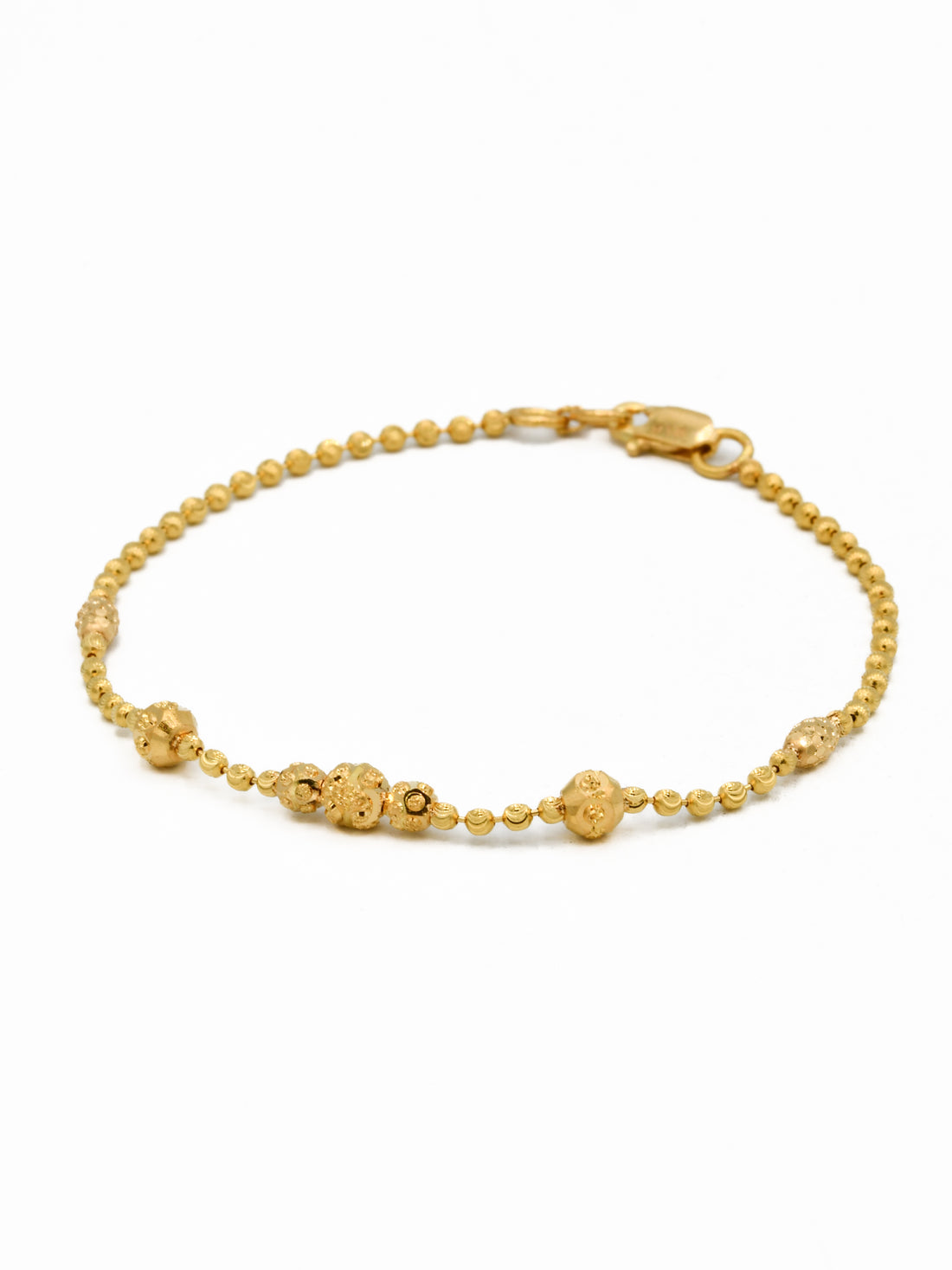 22ct Gold Ball Ladies Bracelet