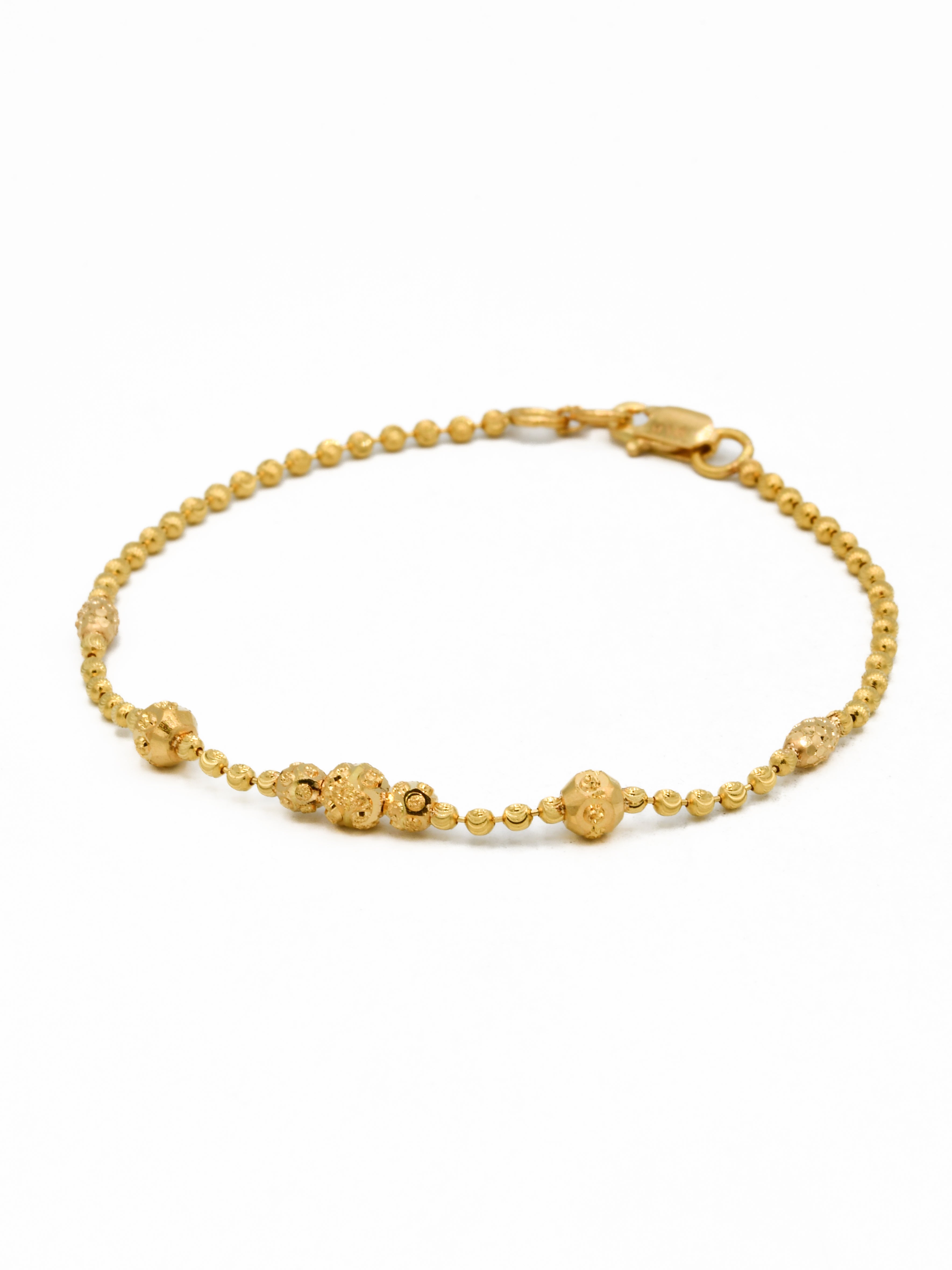 22ct Gold Ball Ladies Bracelet