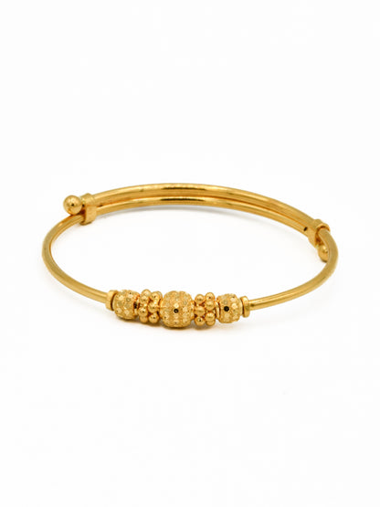 22ct Gold Adjustable Pair Baby Bangle