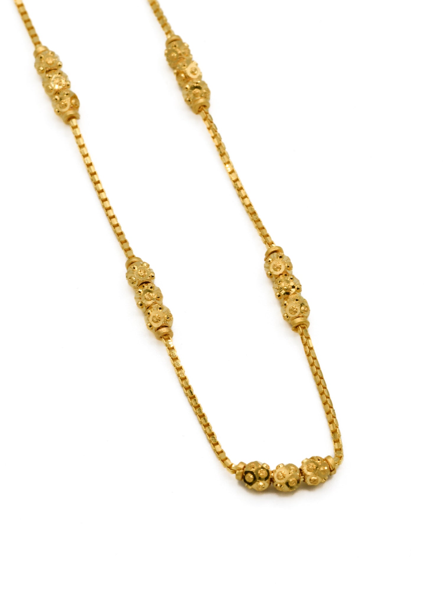 22ct Gold Ball Fancy Chain