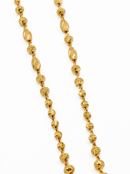 22ct Gold Ball Fancy Chain