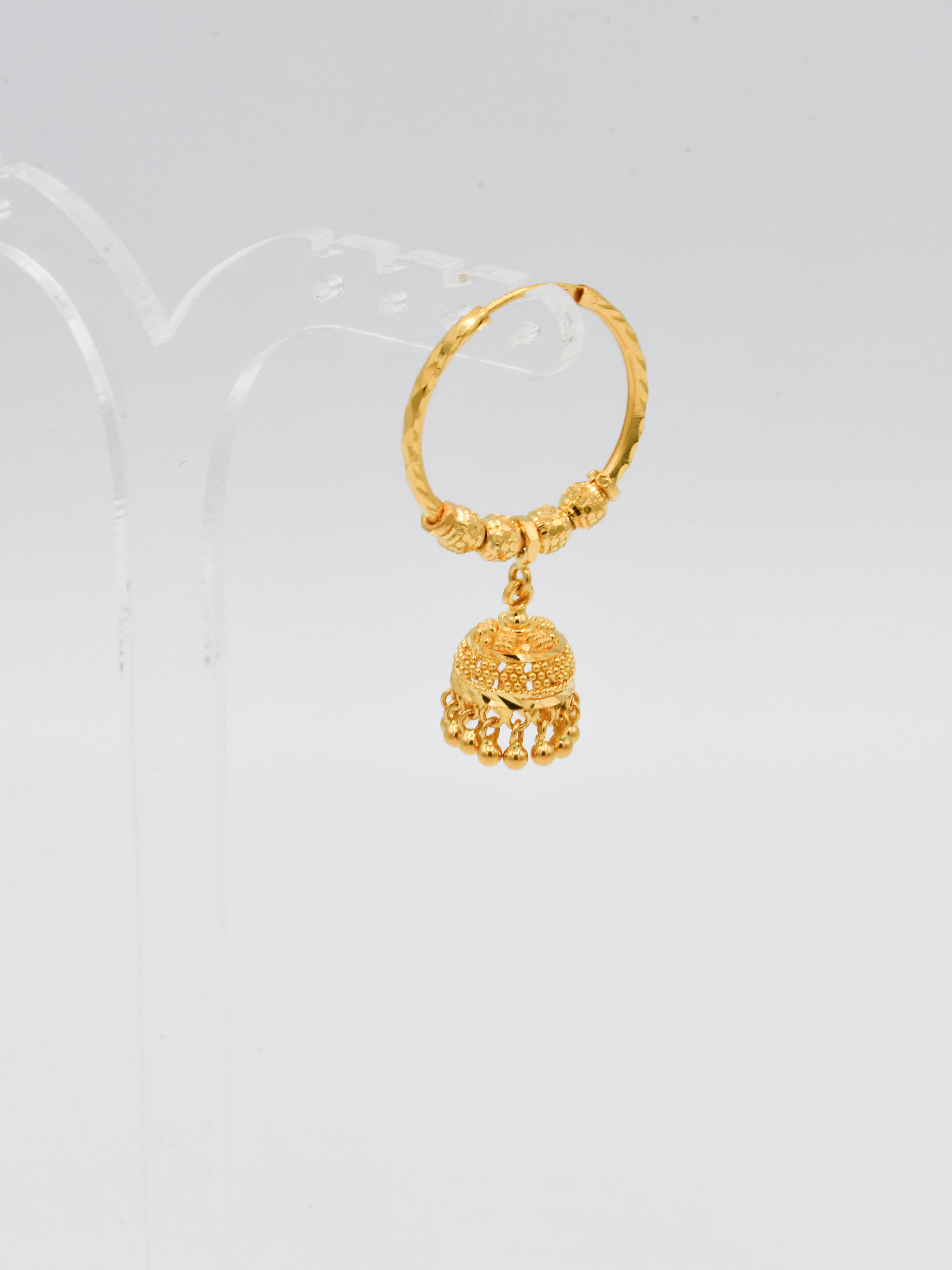 22ct Gold Ball Jhumki Bali