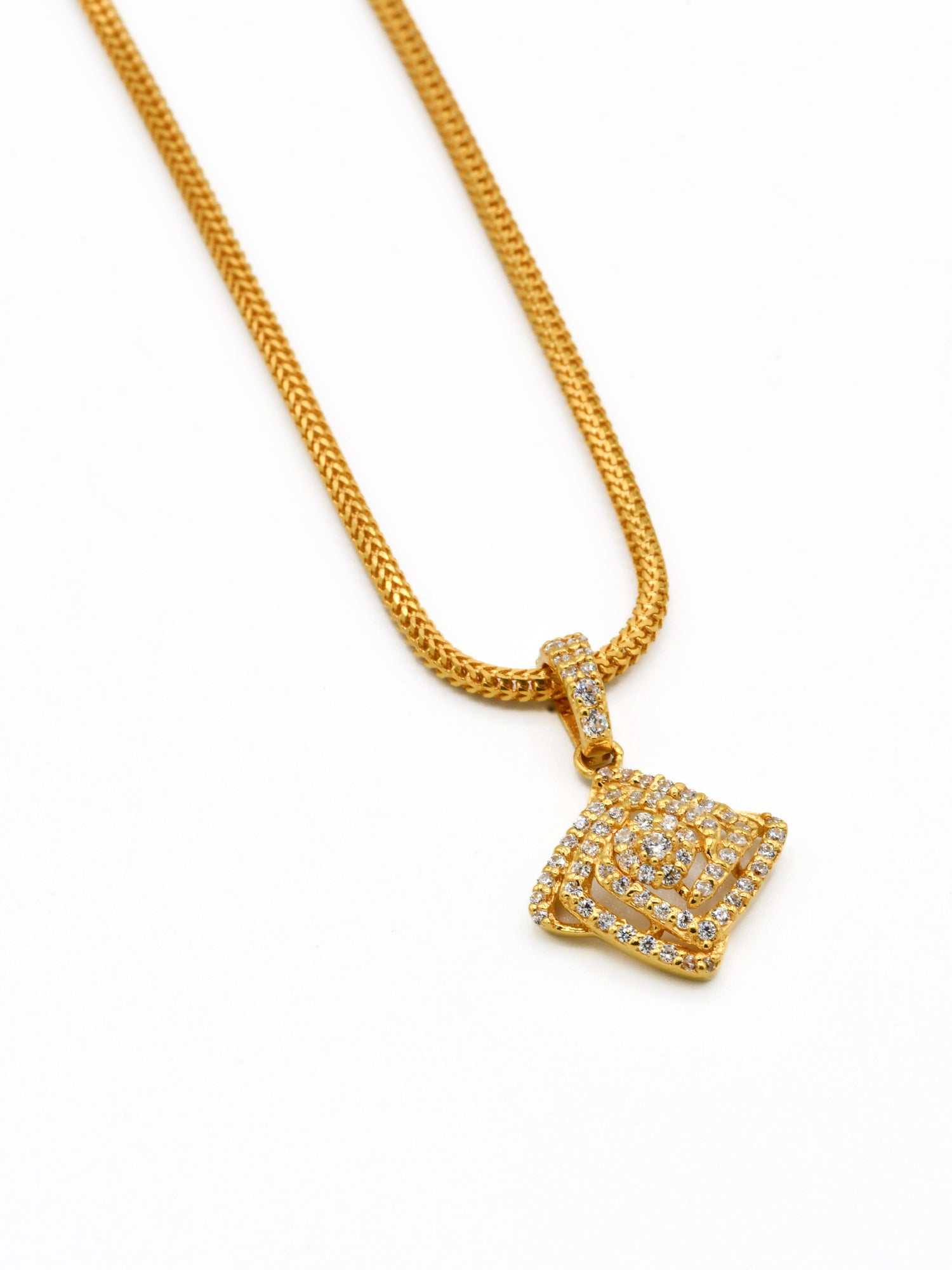 22ct Gold CZ Pendant