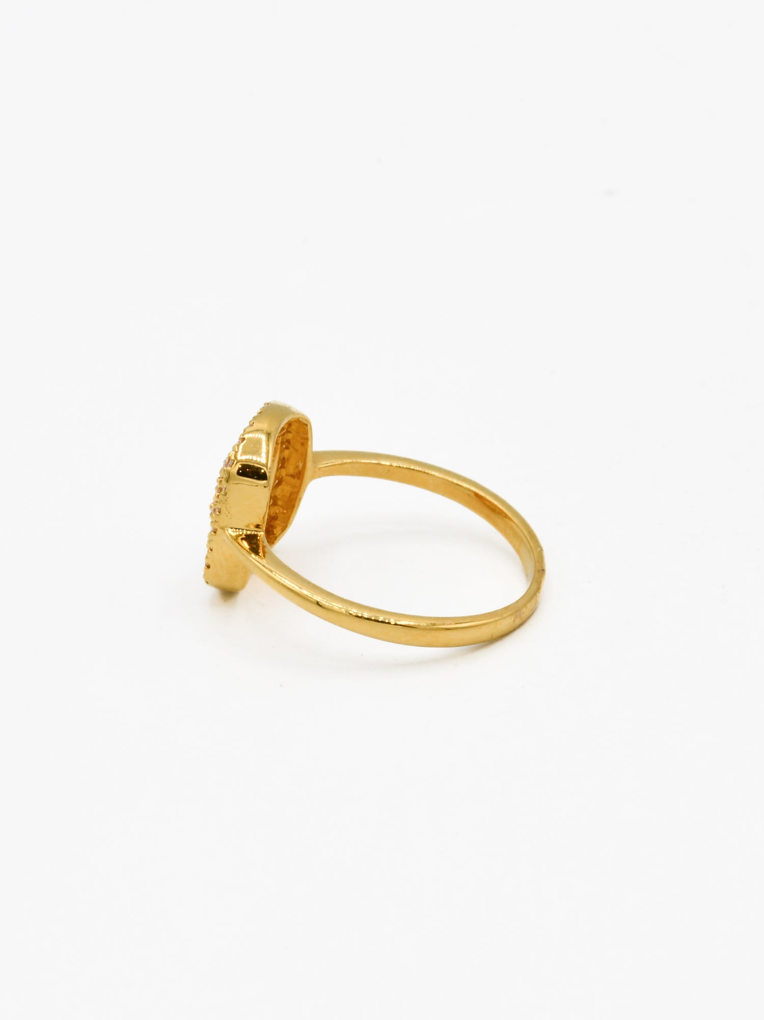 22ct Gold CZ Ladies Ring