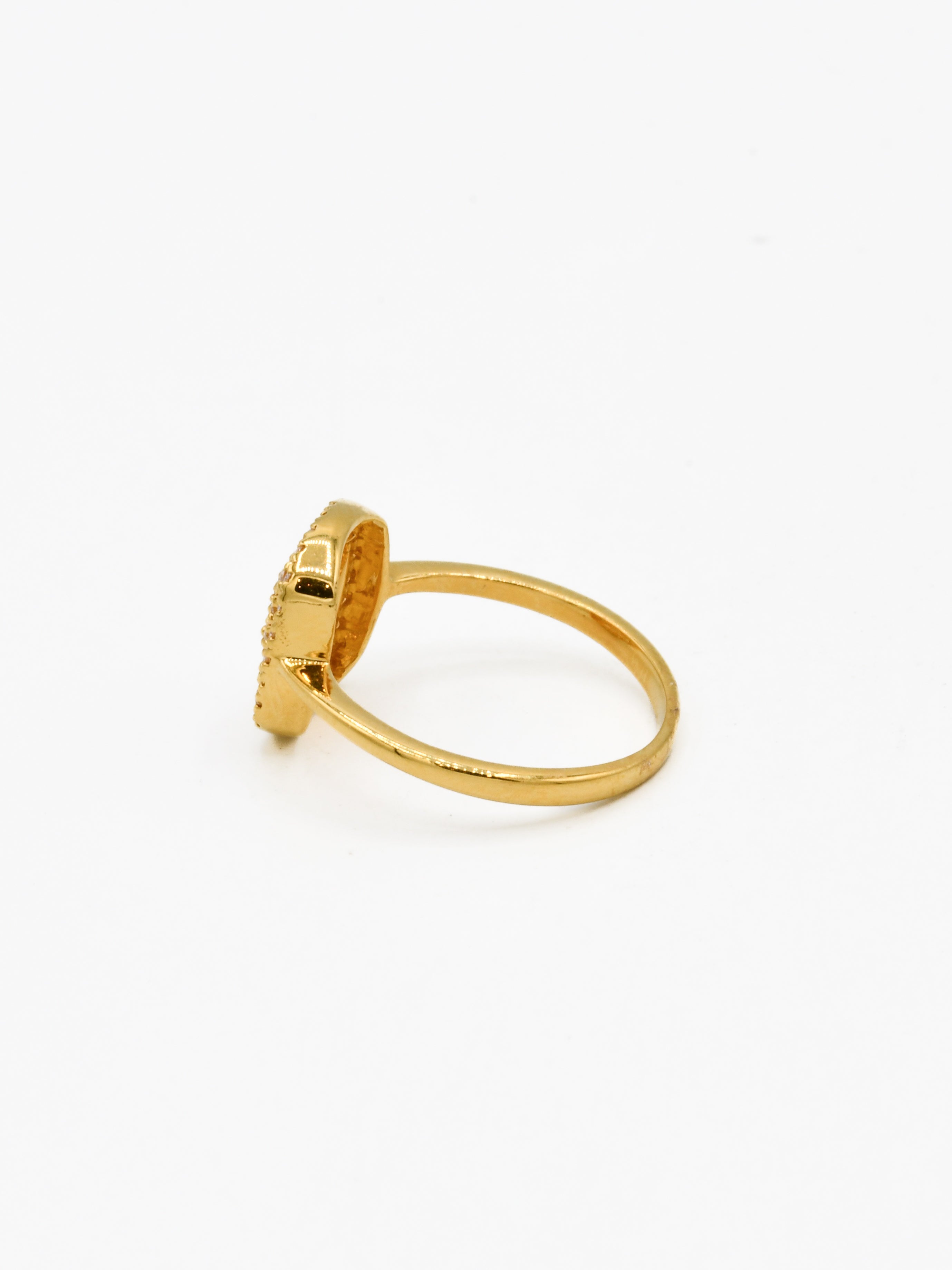 22ct Gold CZ Ladies Ring