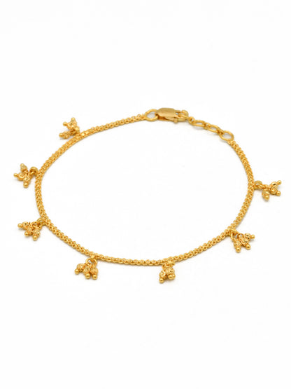 22ct Gold Charms Ladies Bracelet