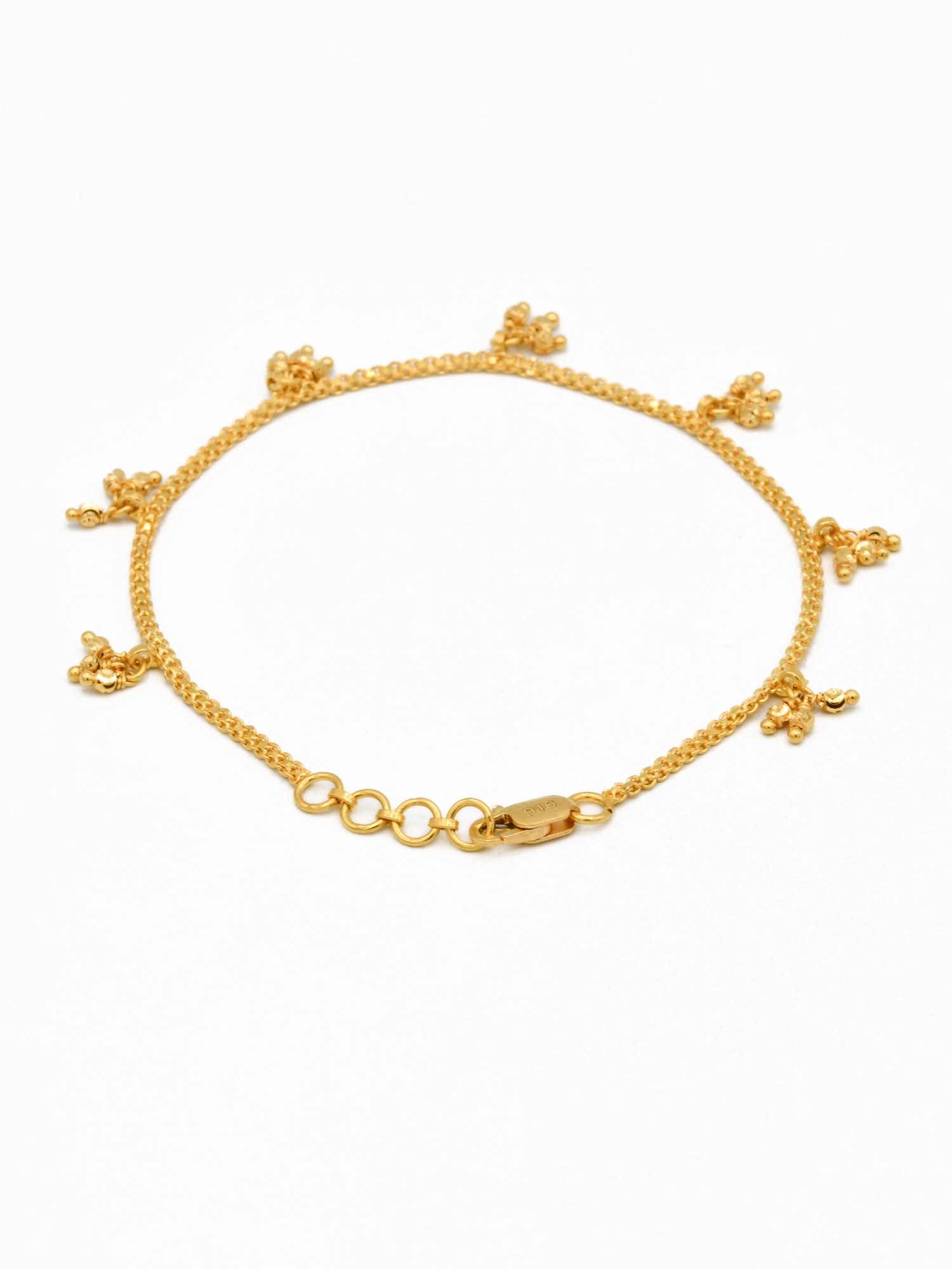 22ct Gold Charms Ladies Bracelet