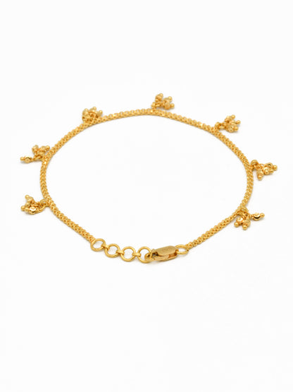 22ct Gold Charms Ladies Bracelet