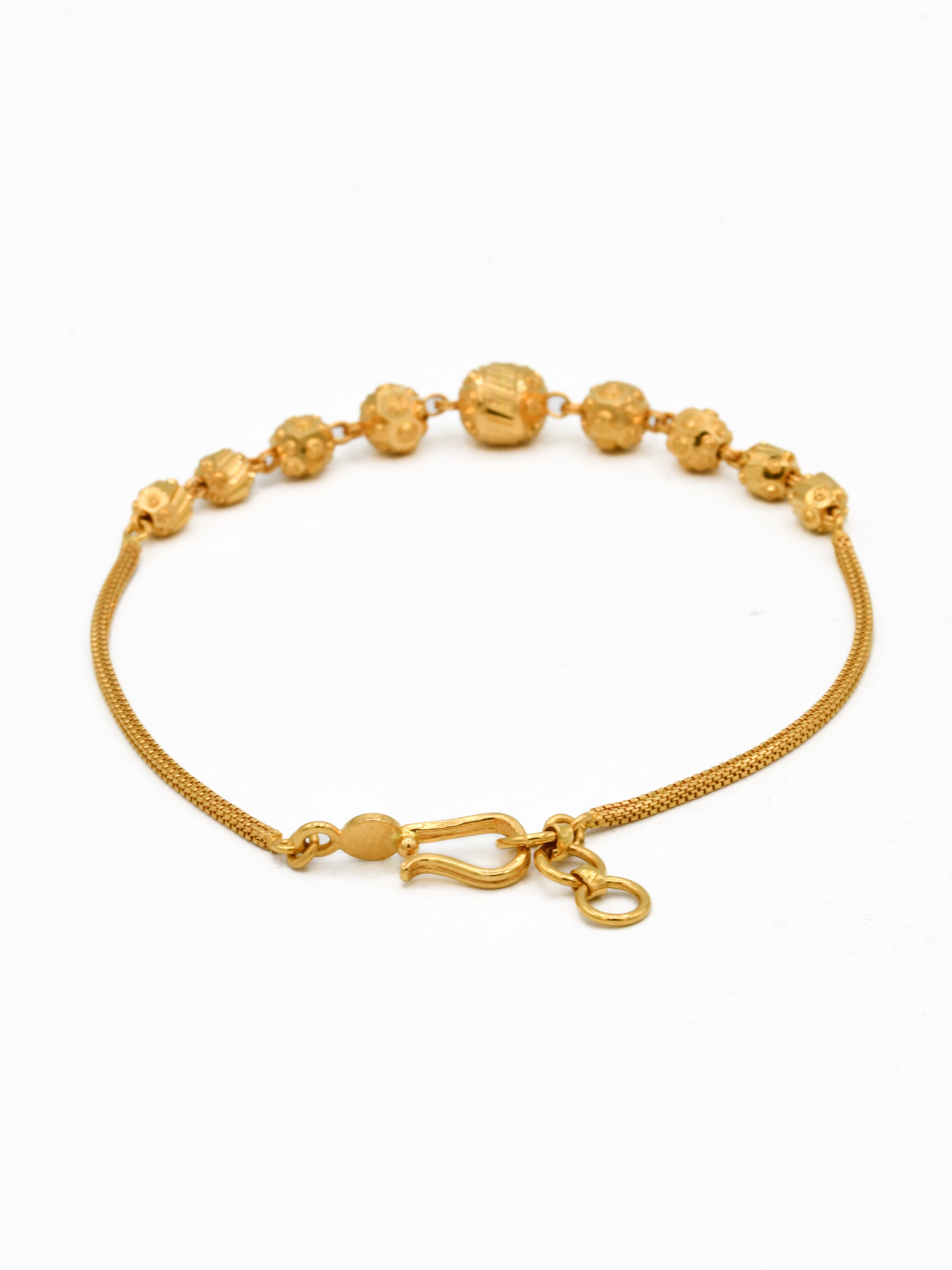 22ct Gold Ball Ladies Bracelet