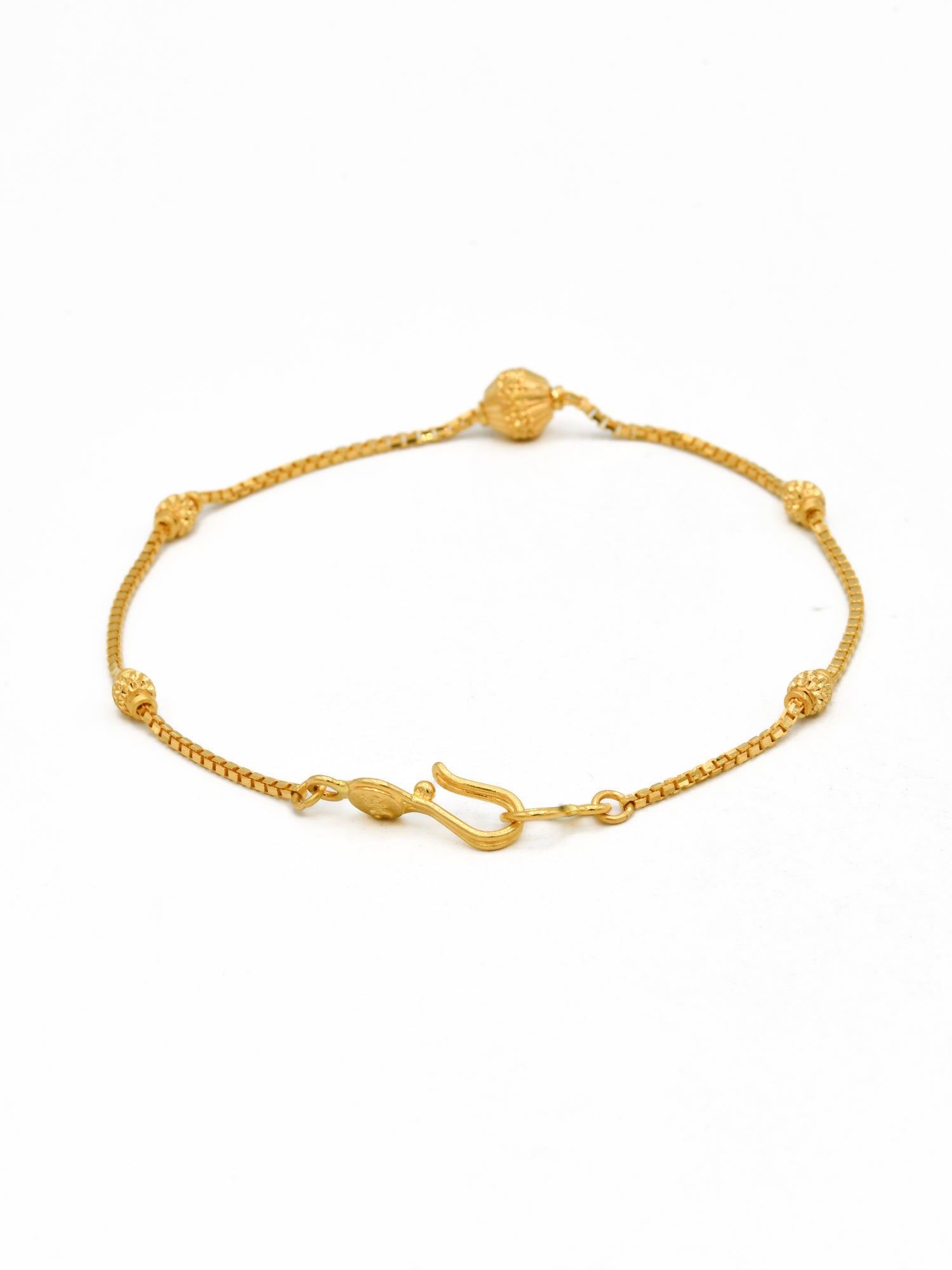 22ct Gold Ball Ladies Bracelet