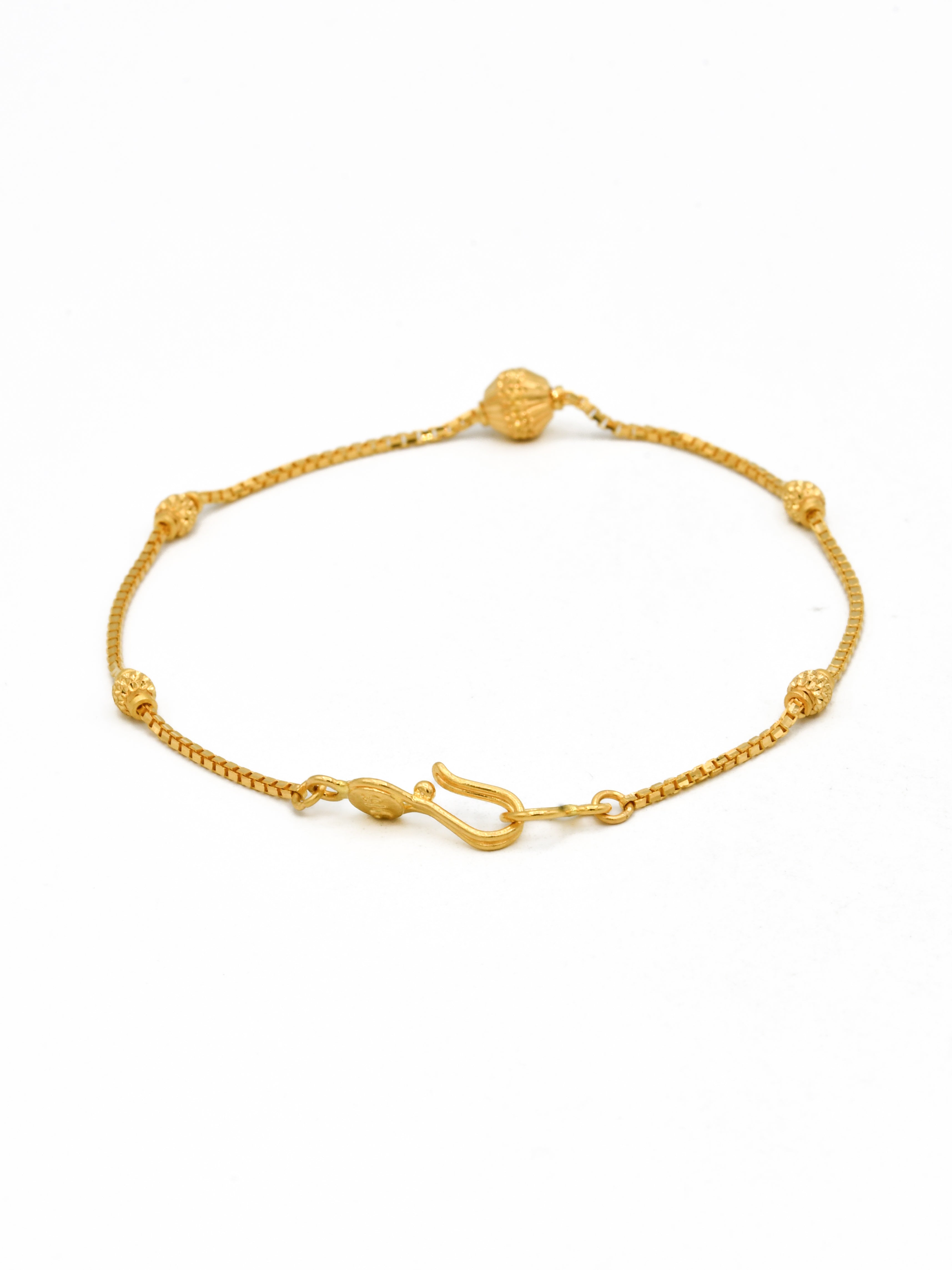 22ct Gold Ball Ladies Bracelet