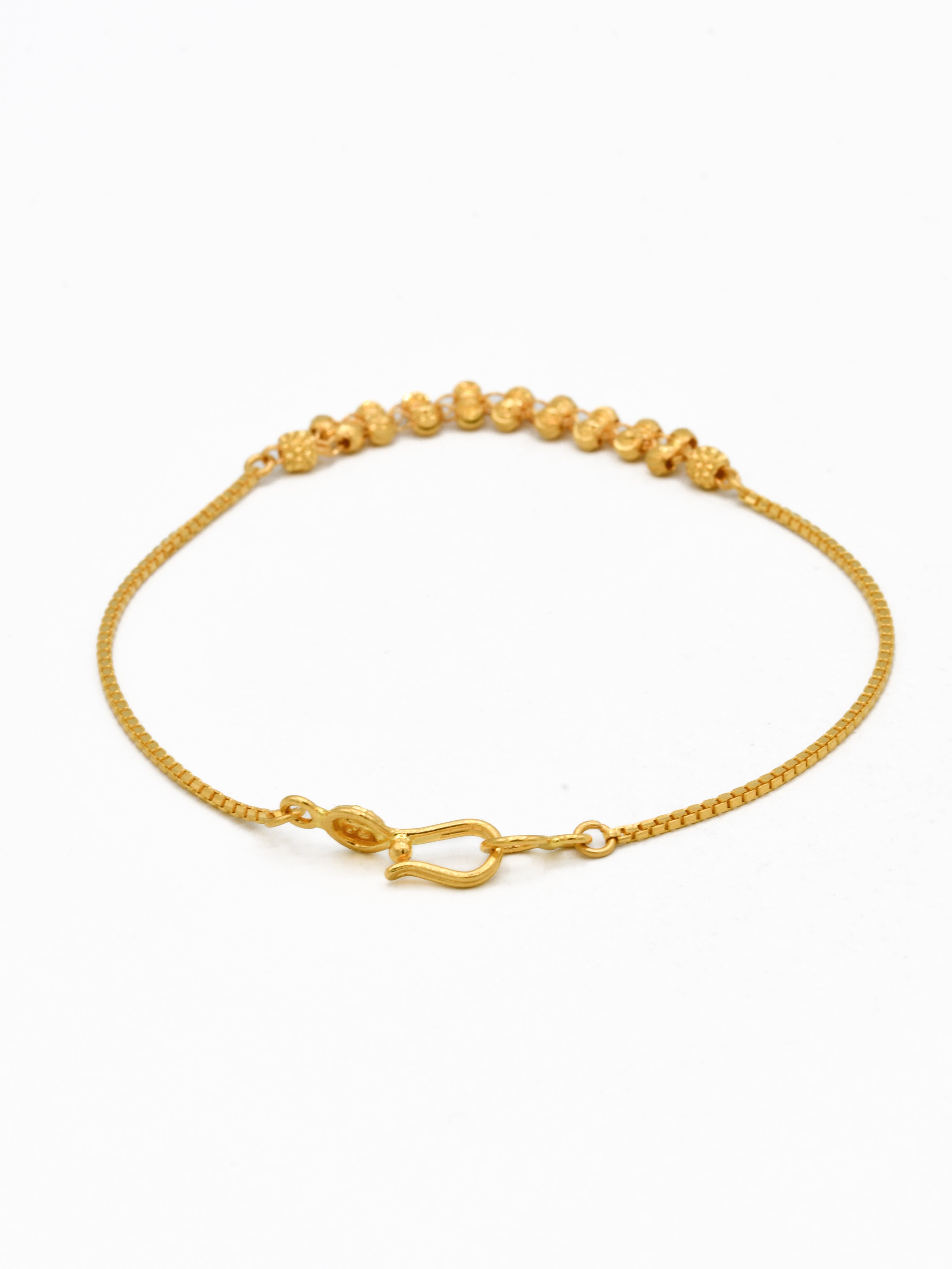 22ct Gold Ball Ladies Bracelet