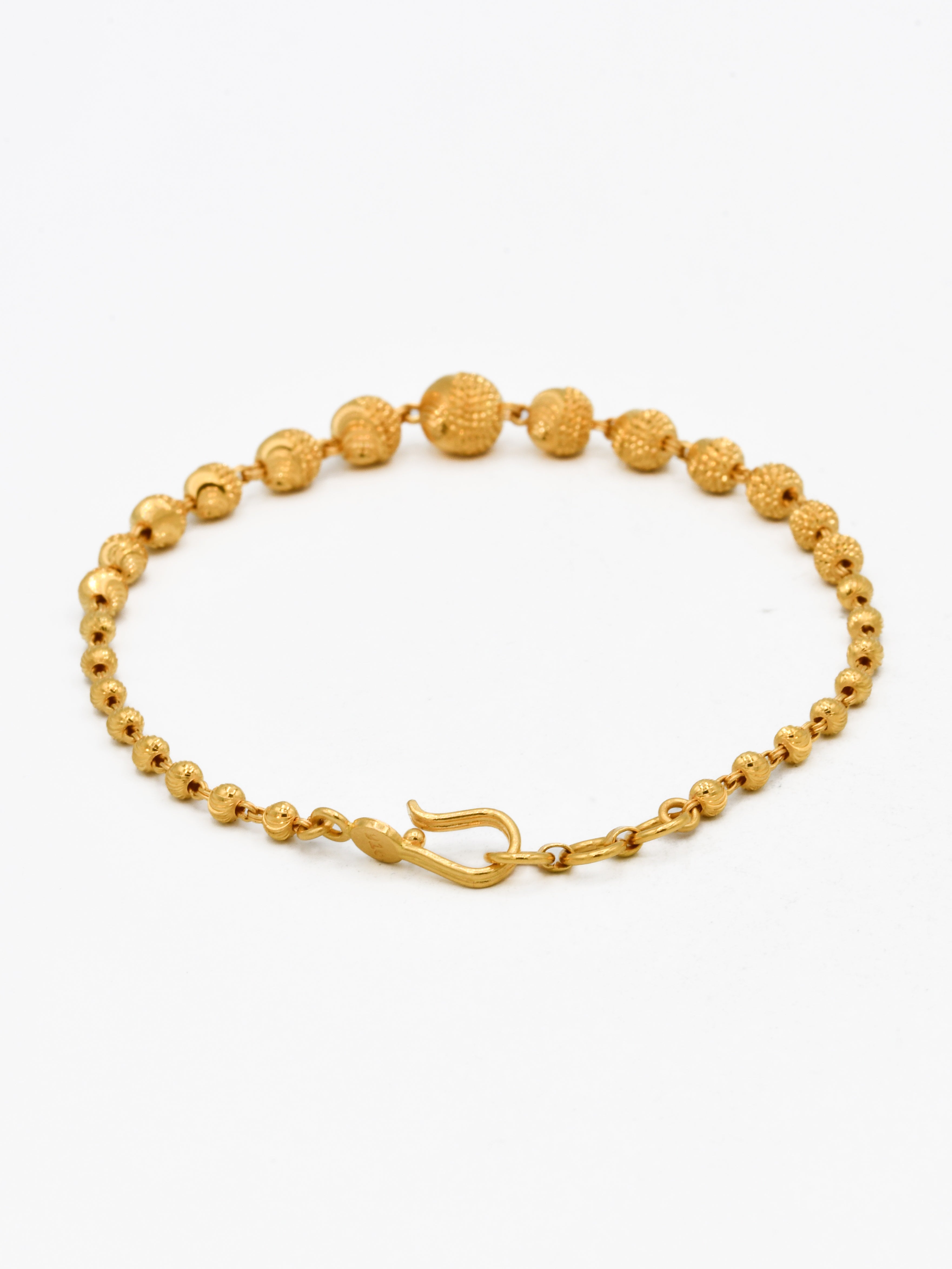 22ct Gold Ball Ladies Bracelet