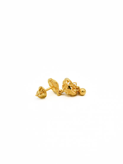 22ct Gold Jhumki Earrings