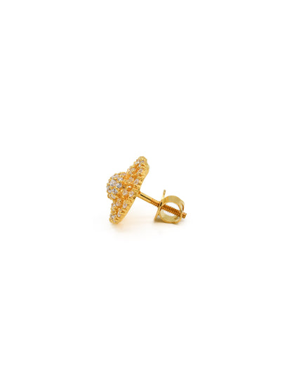 22ct Gold CZ Stud Earrings