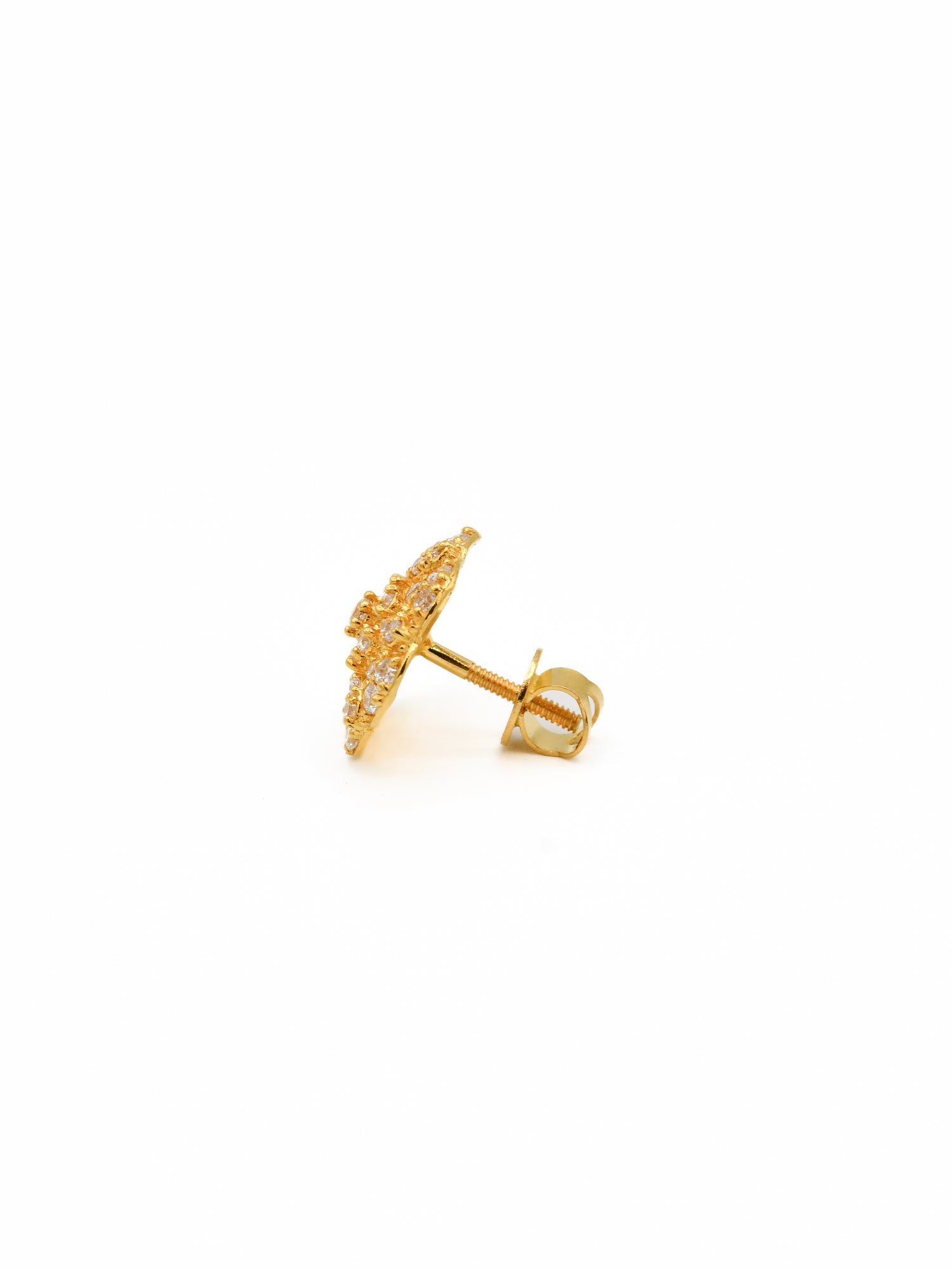 22ct Gold CZ Stud Earrings