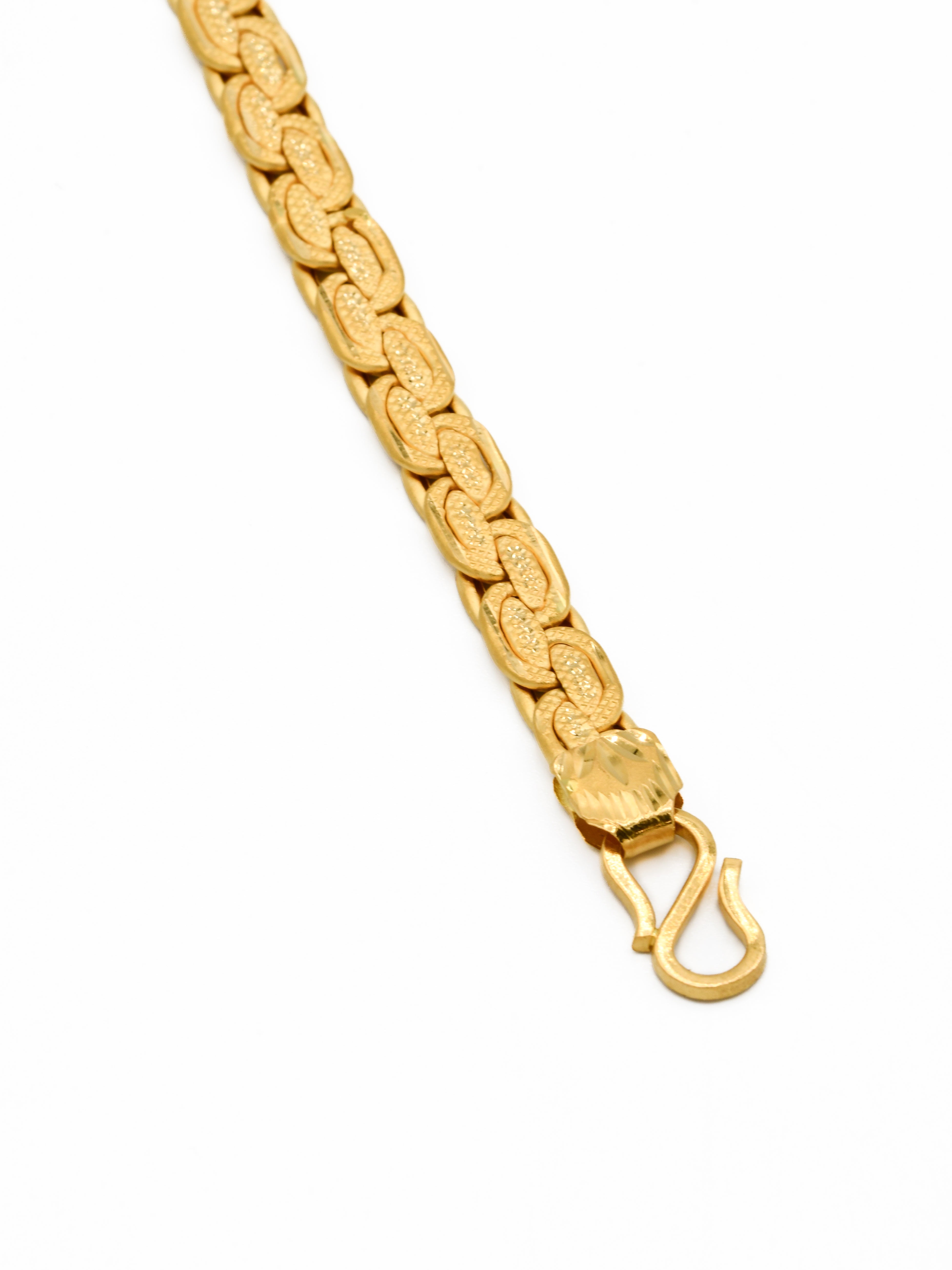 22ct Gold Hollow Mens Bracelet