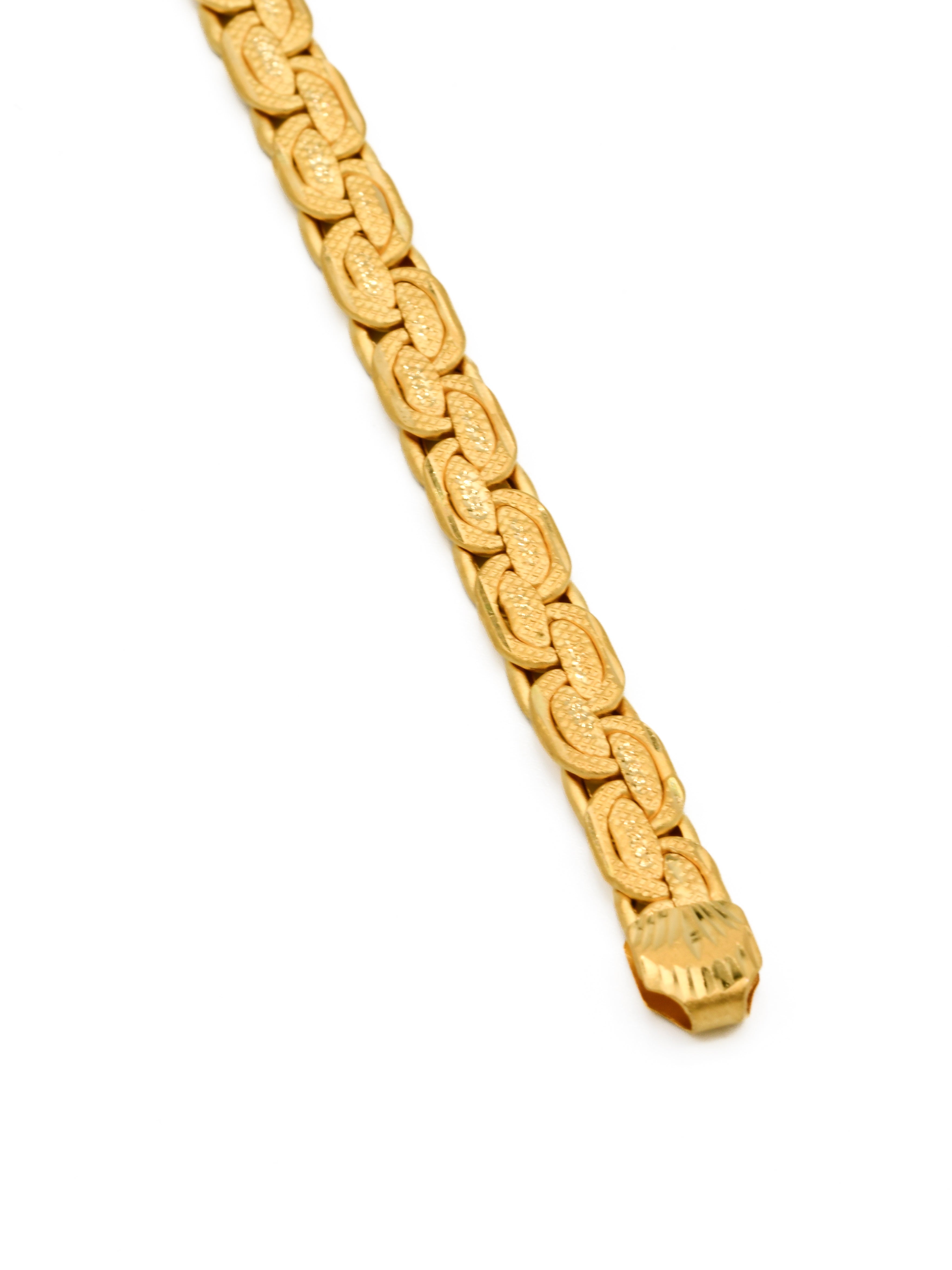 22ct Gold Hollow Mens Bracelet