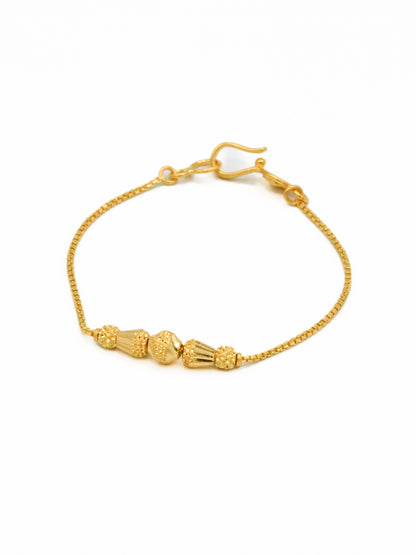 22ct Gold Ball 1 Piece Baby Bracelet