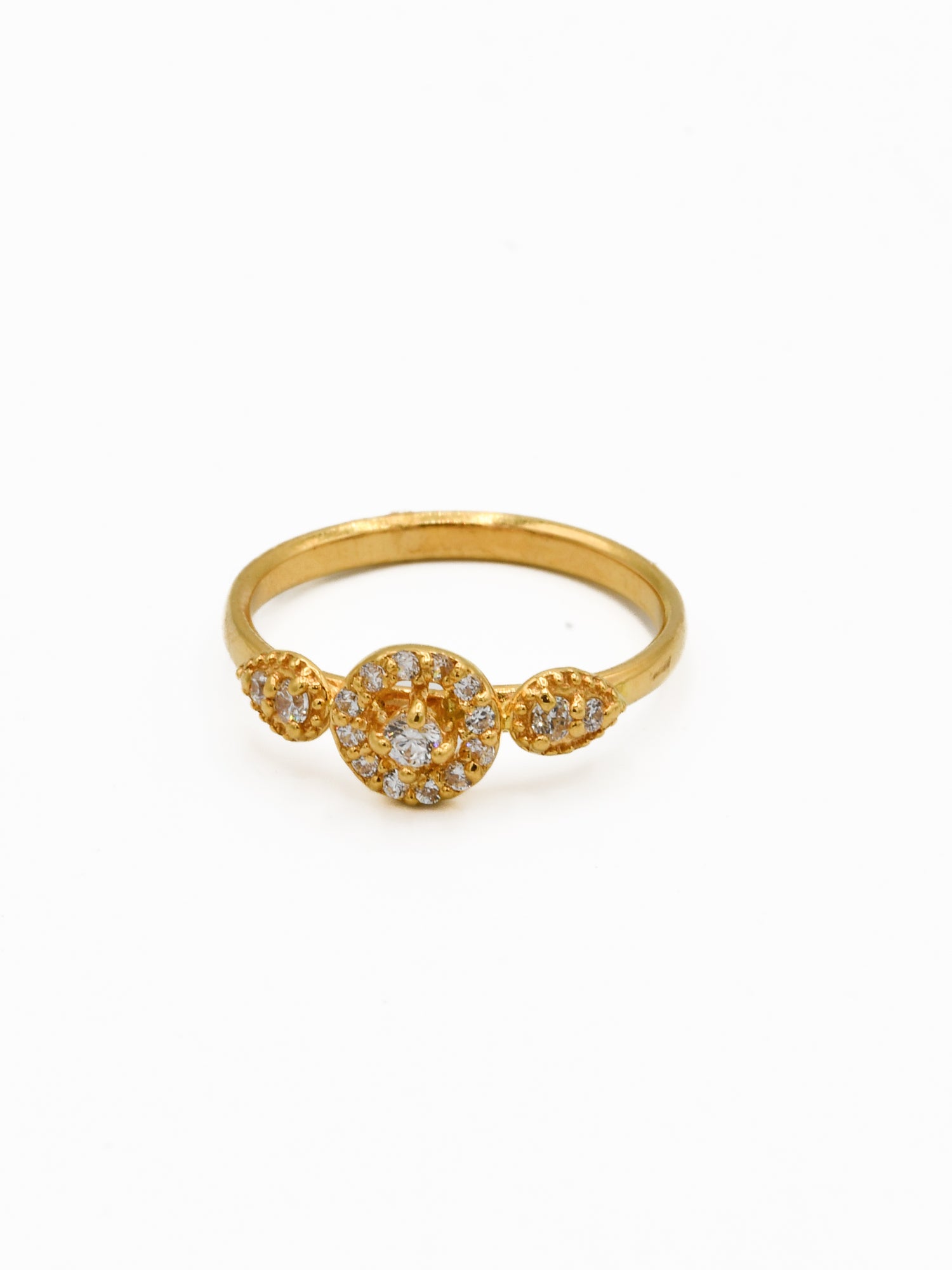 22ct Gold CZ Baby Ring