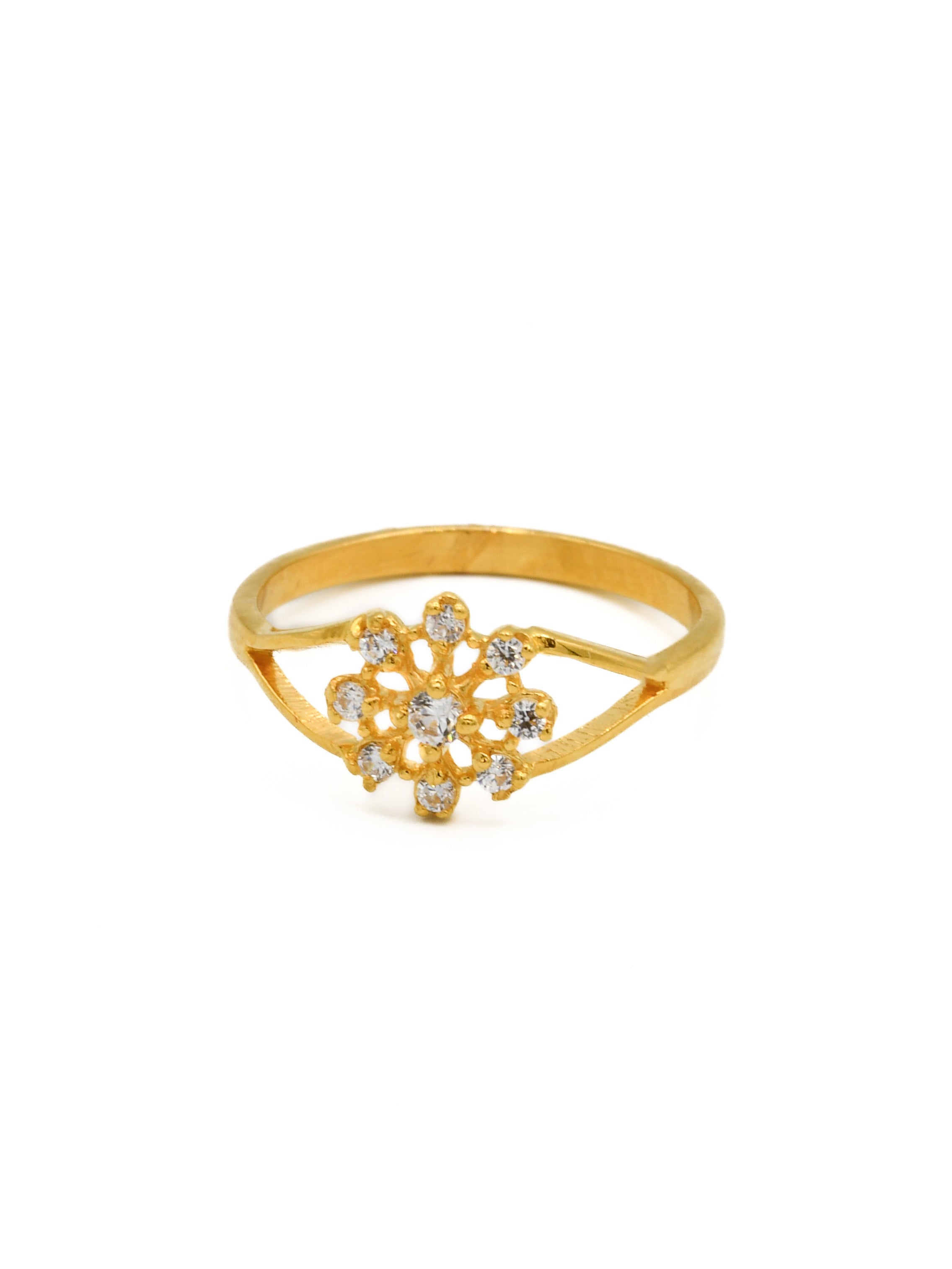 22ct Gold CZ Baby Ring