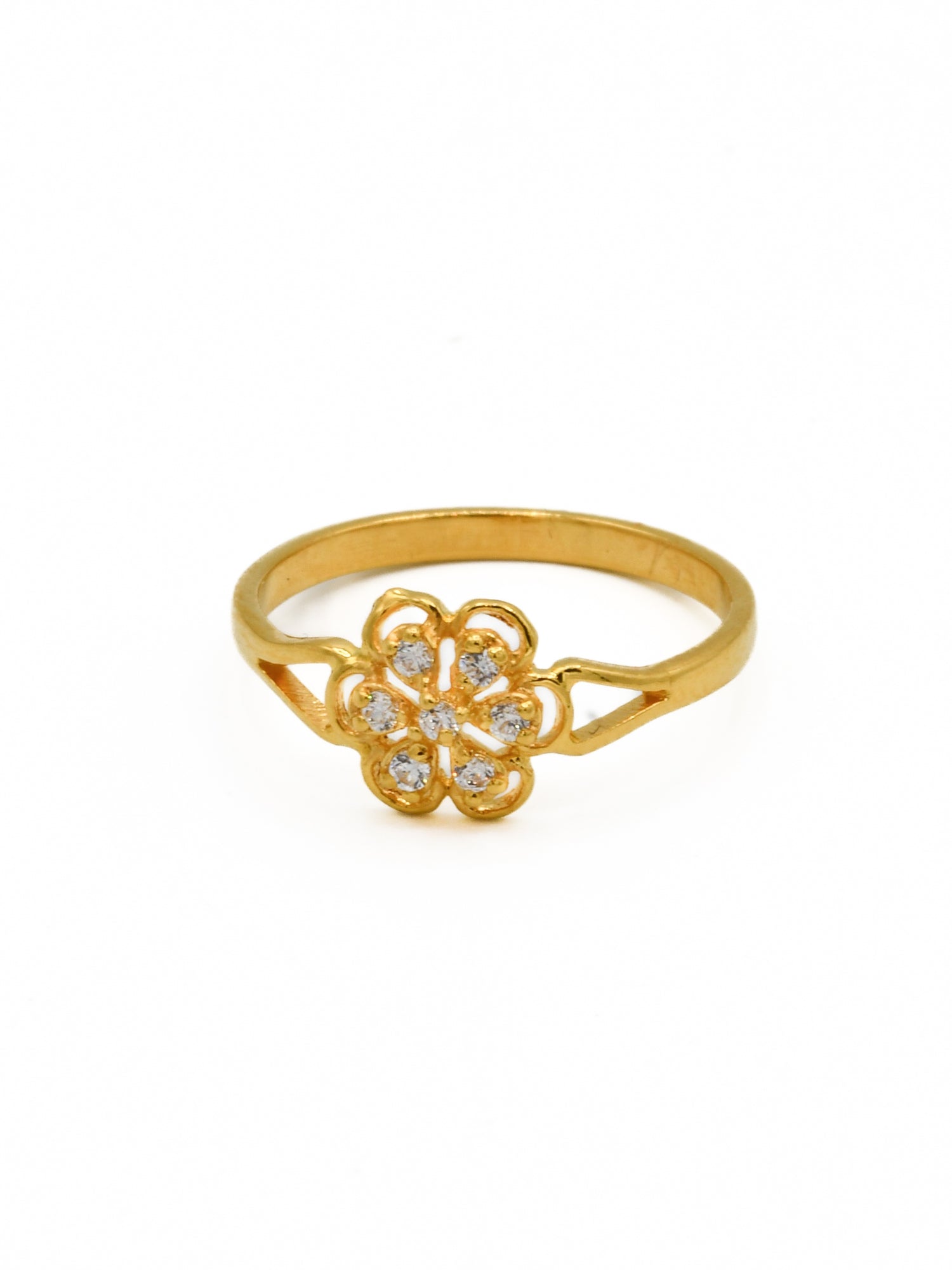 22ct Gold CZ Baby Ring