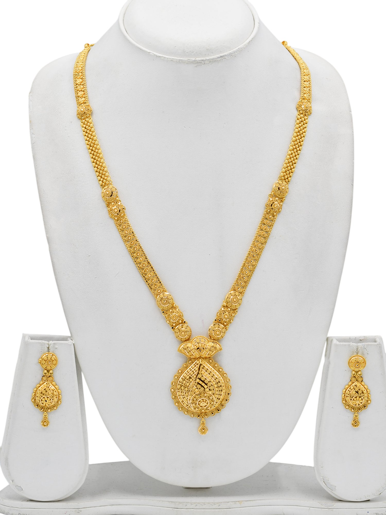 22ct Gold Long Necklace Set