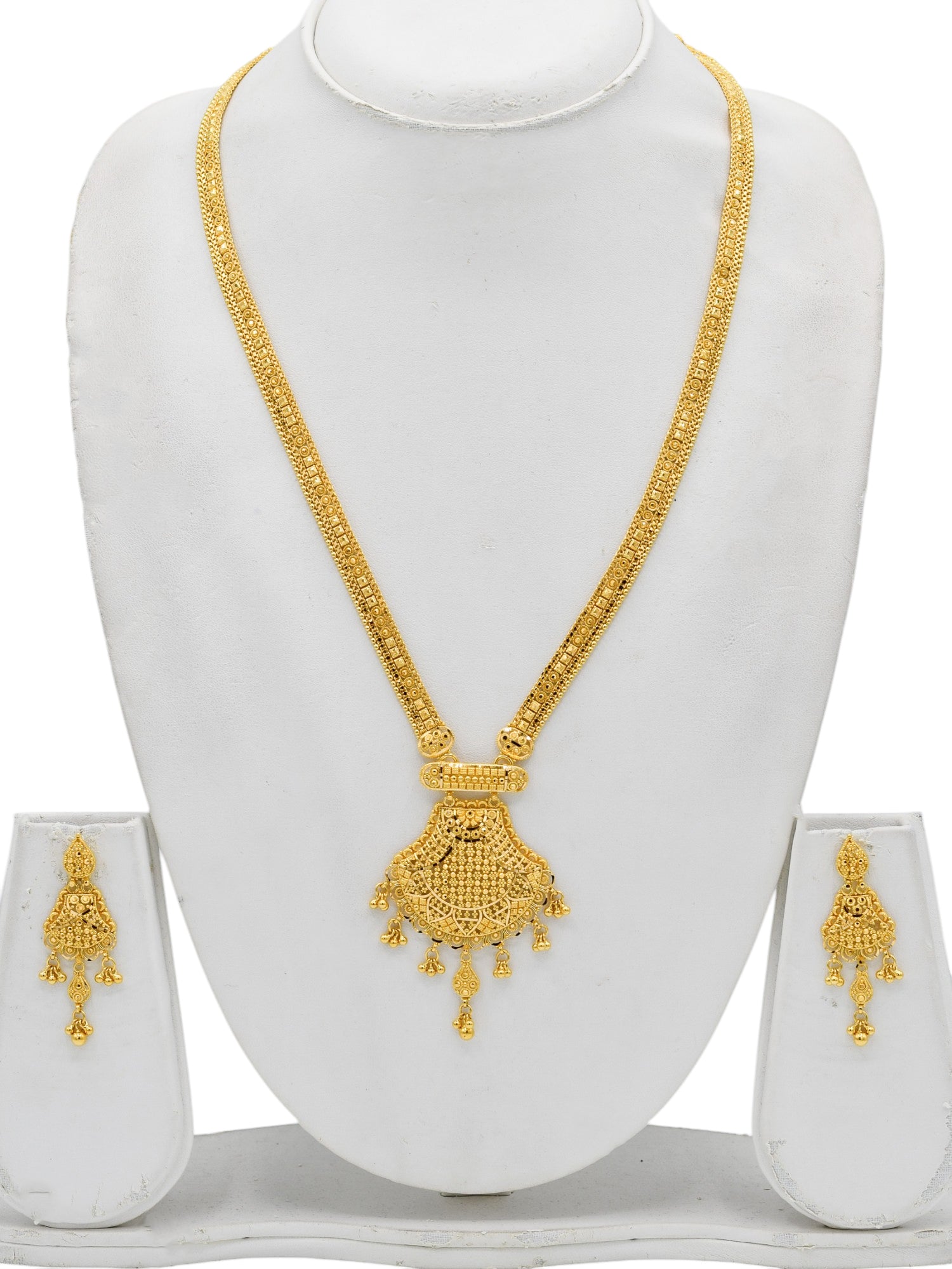 22ct Gold Long Necklace Set