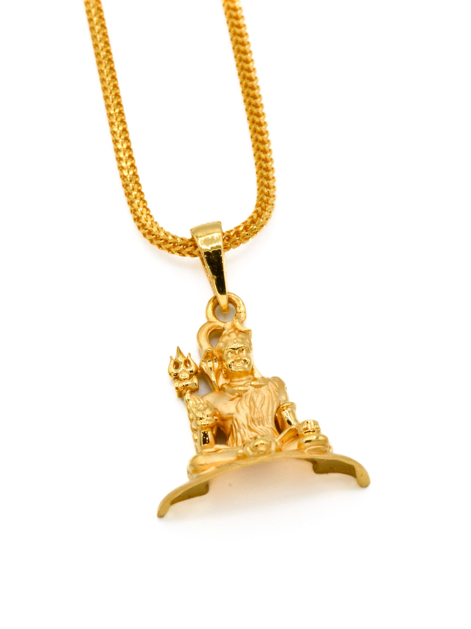 Shiv ji gold on sale pendant