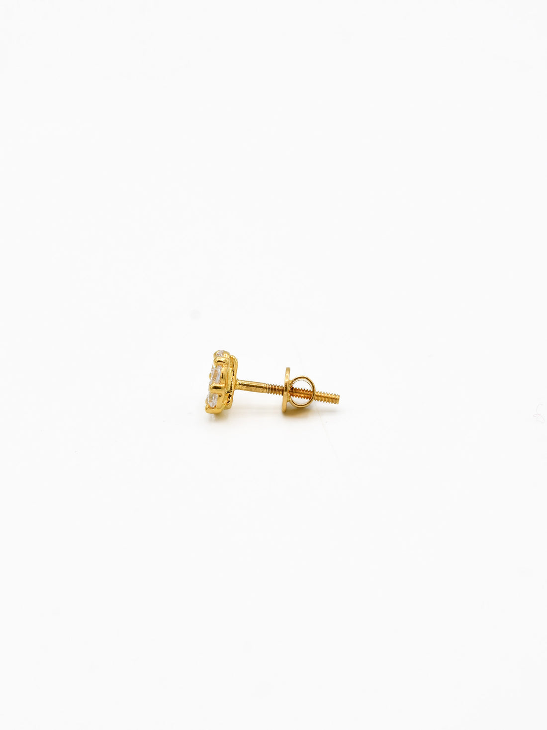 22ct Gold CZ Stud Earrings - Roop Darshan