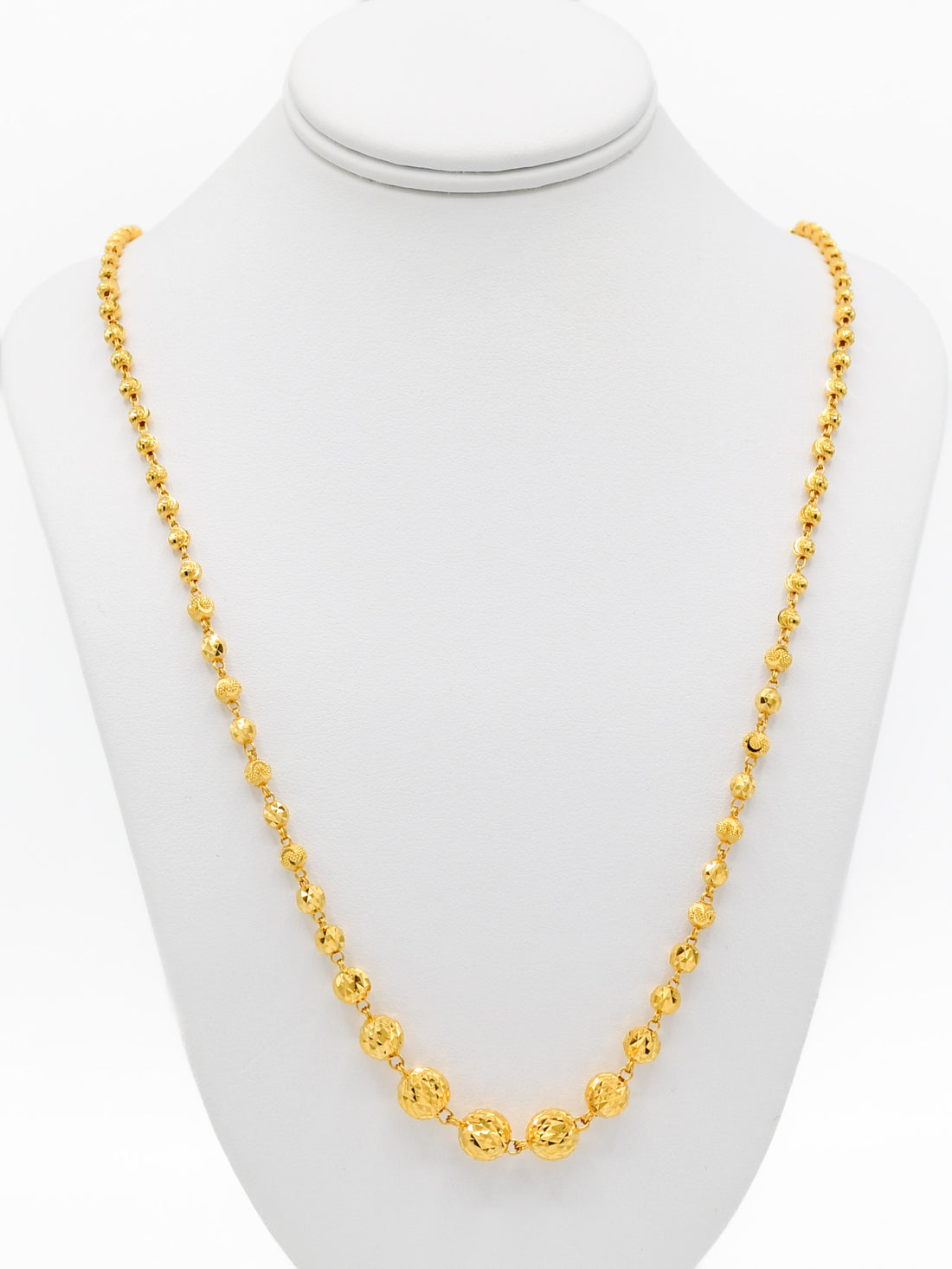 22ct Gold Ball Fancy Chain - Roop Darshan