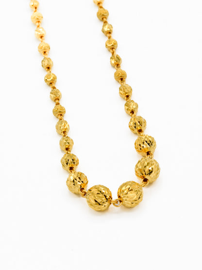 22ct Gold Ball Fancy Chain - Roop Darshan