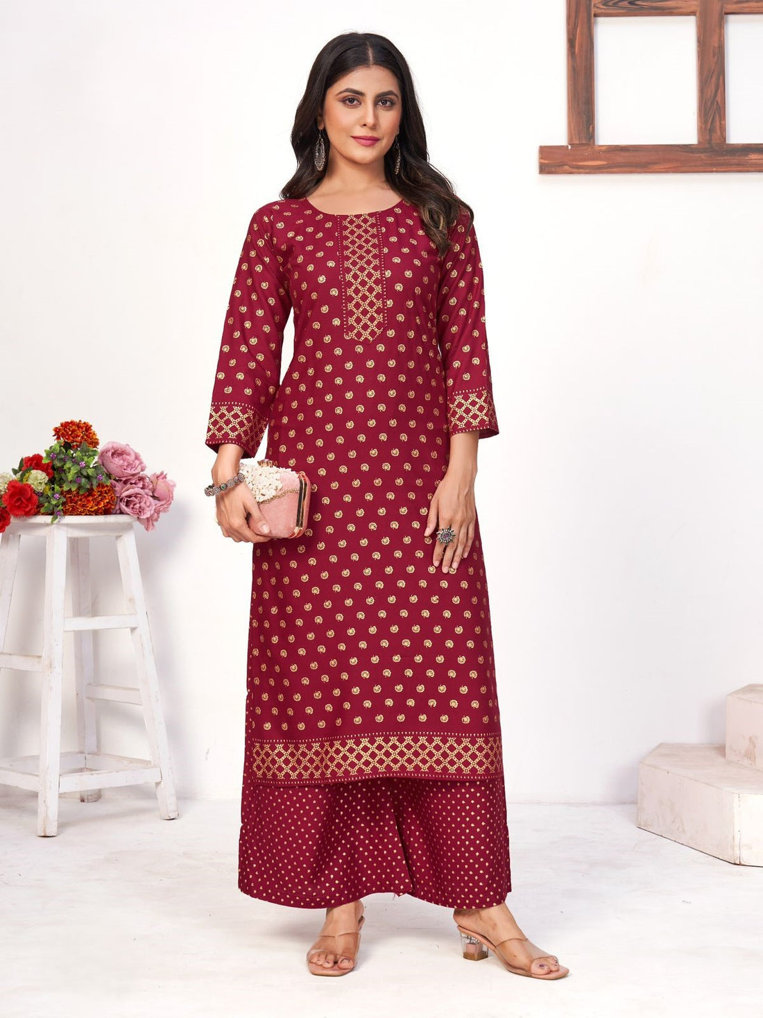 Aayna Kurti with Palazzo