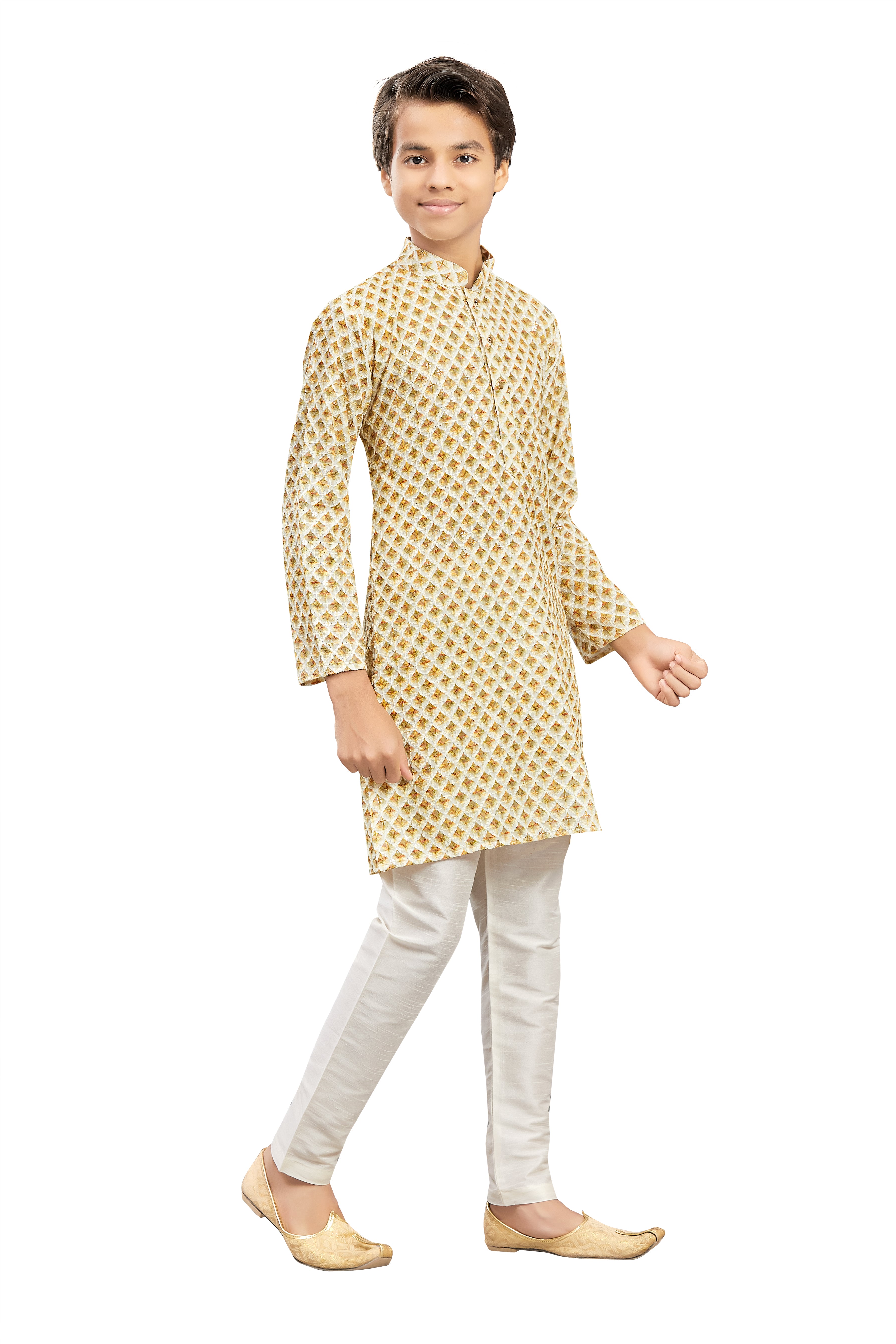 Boys Embroidered Kurta Set