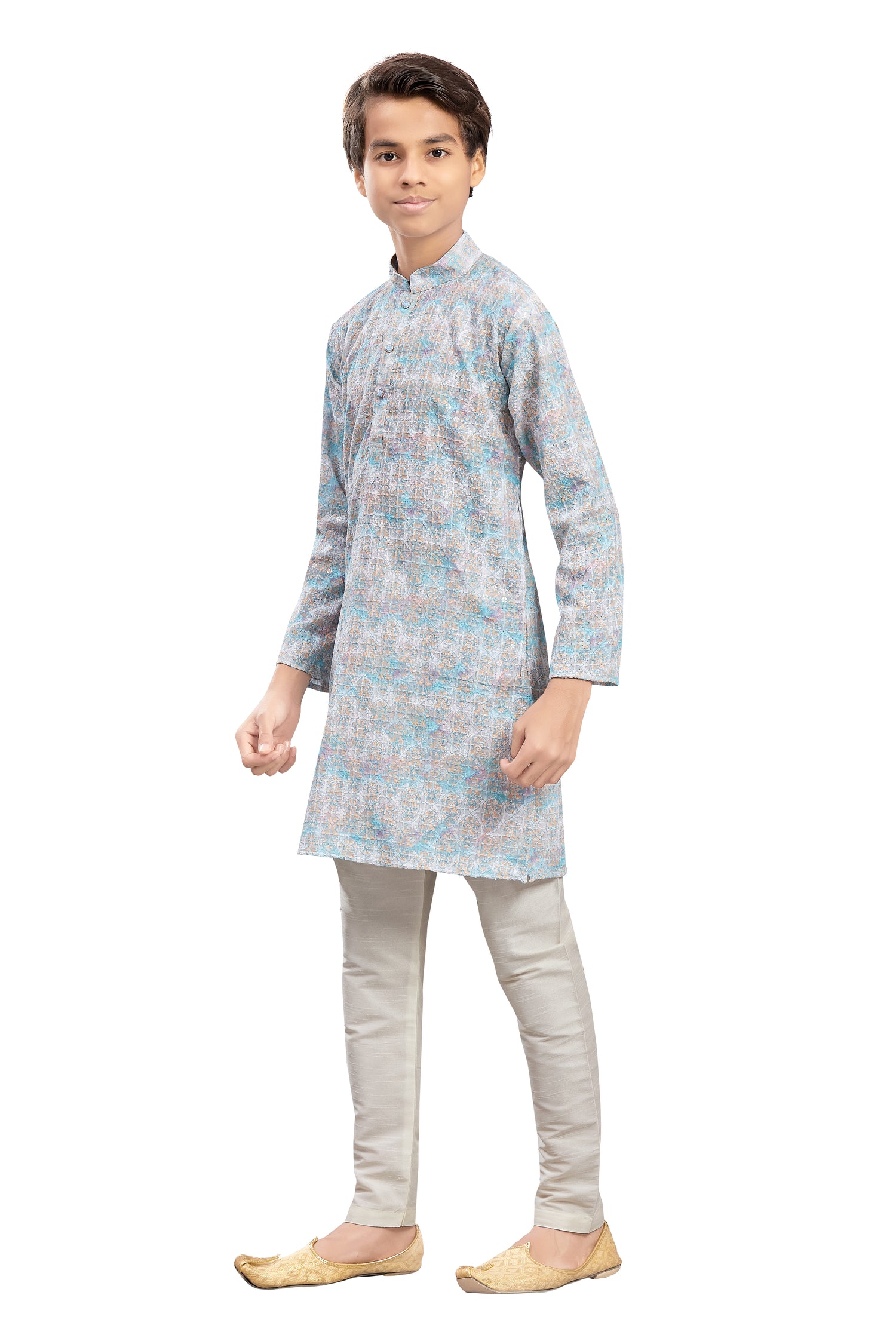 Boys Embroidered Kurta Set