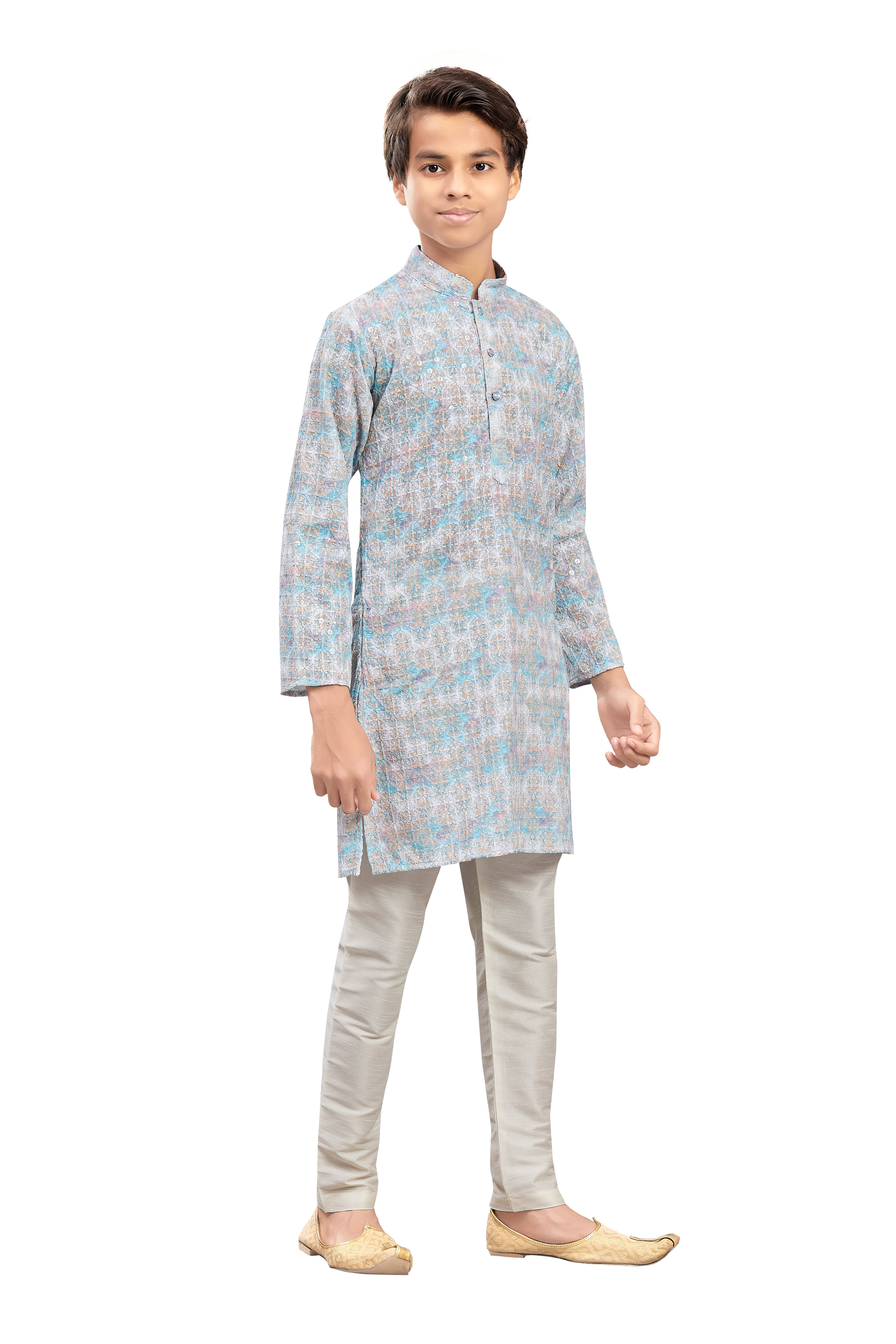 Boys Embroidered Kurta Set