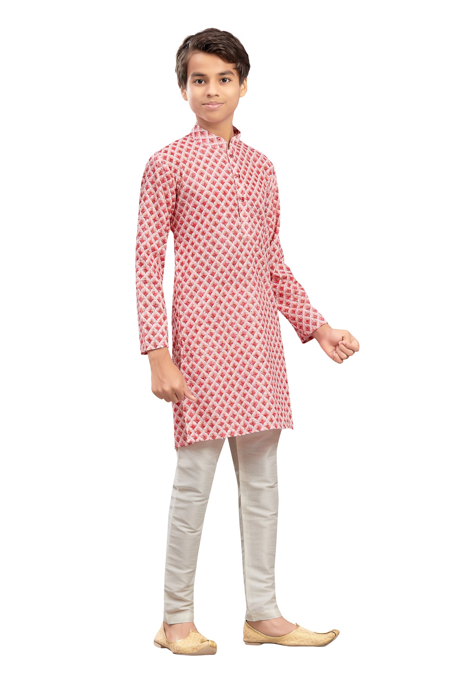 Boys Embroidered Kurta Set